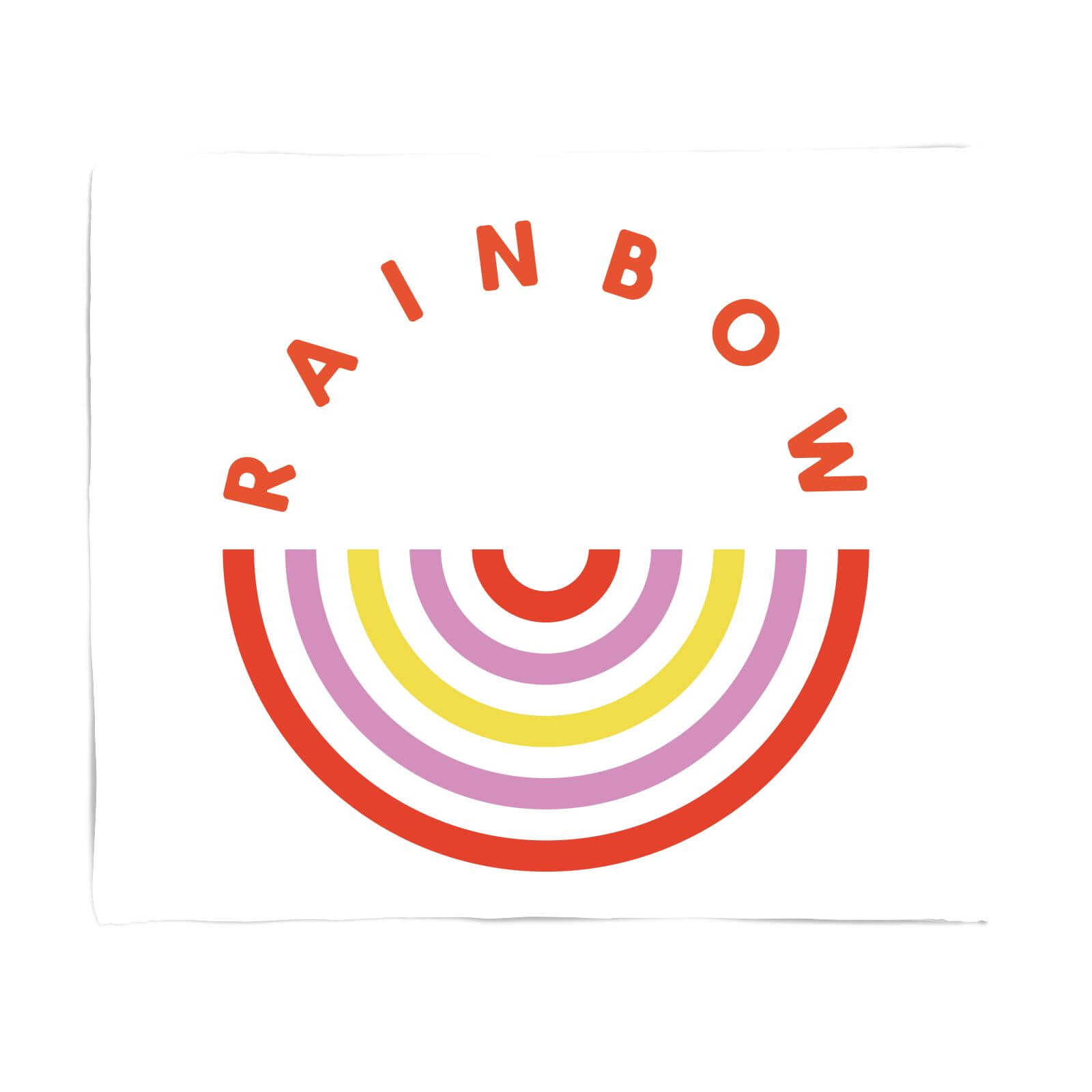 Upside Down Rainbow Fleece Blanket - S