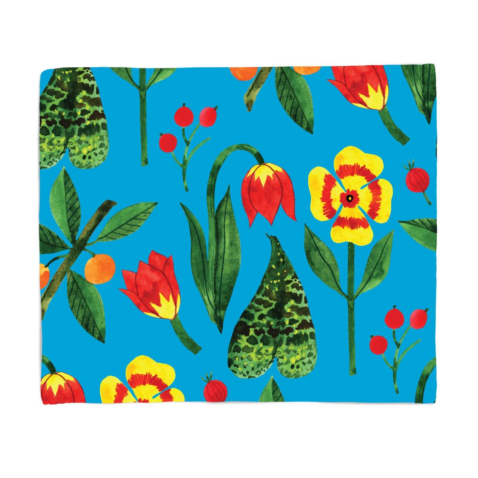 Retro Botanicals Fleece Blanket - S