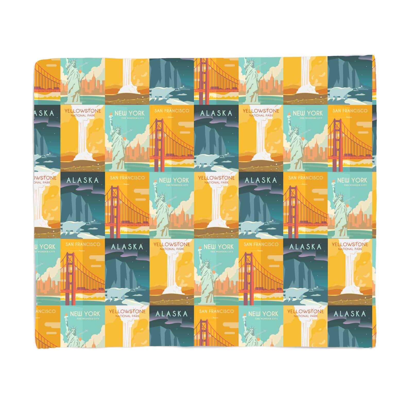 Travel The Americas Fleece Blanket - S