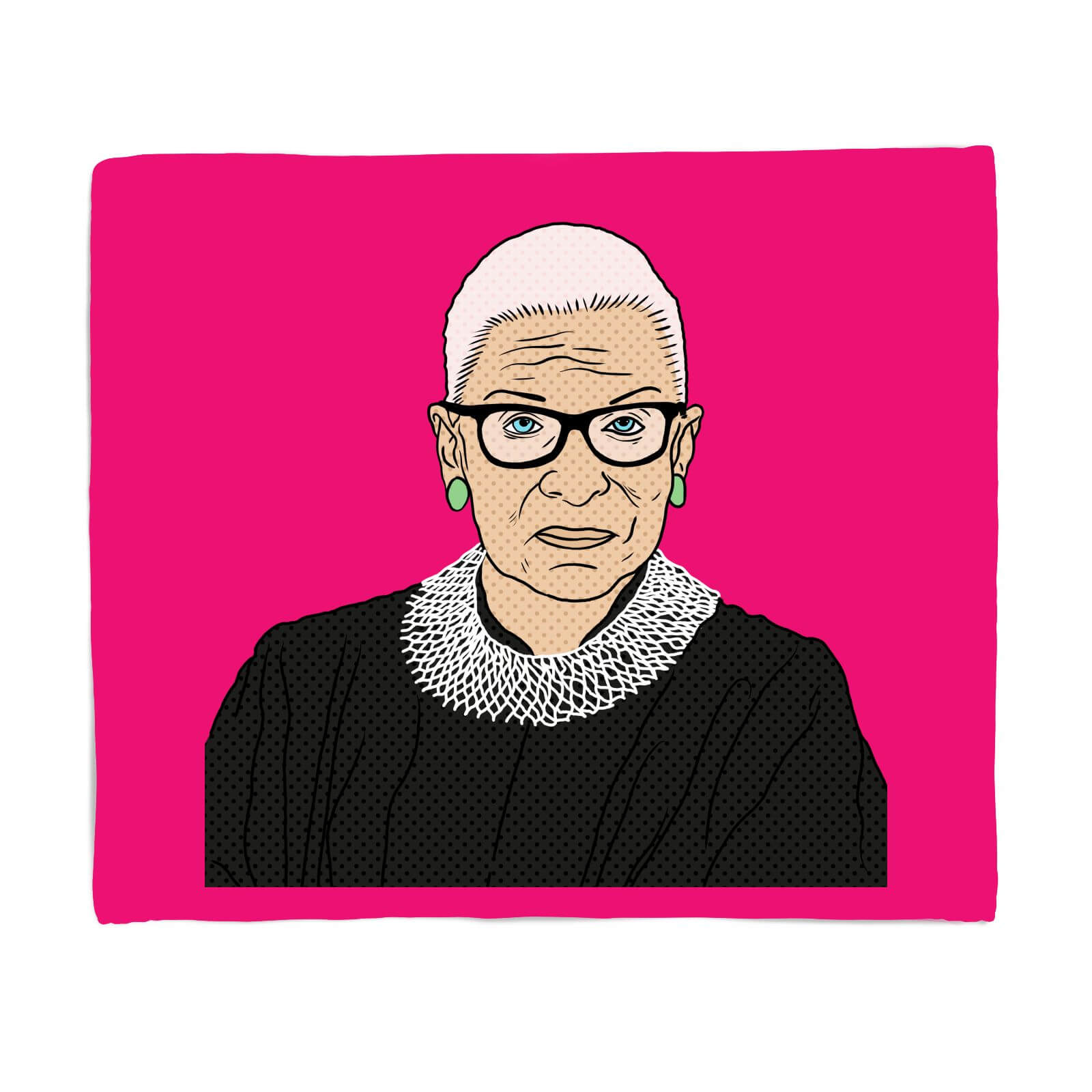 Pop Art Ginsburg Fleece Blanket - S