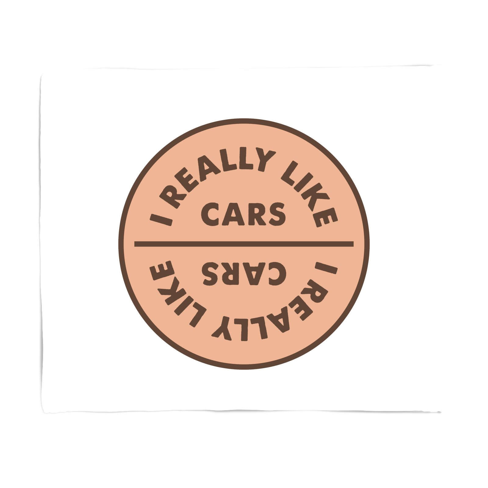 I Really Like Cars Fleece Blanket - S