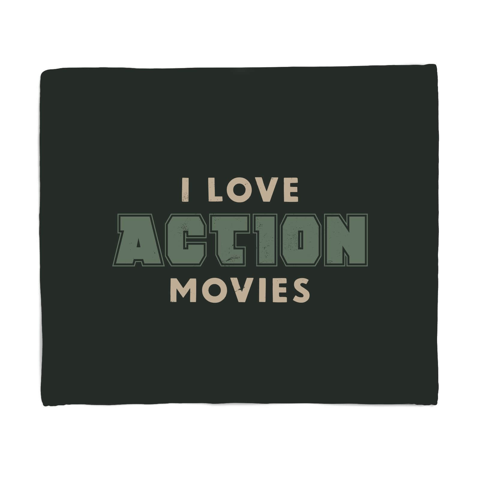 I Love Action Movies Fleece Blanket - S