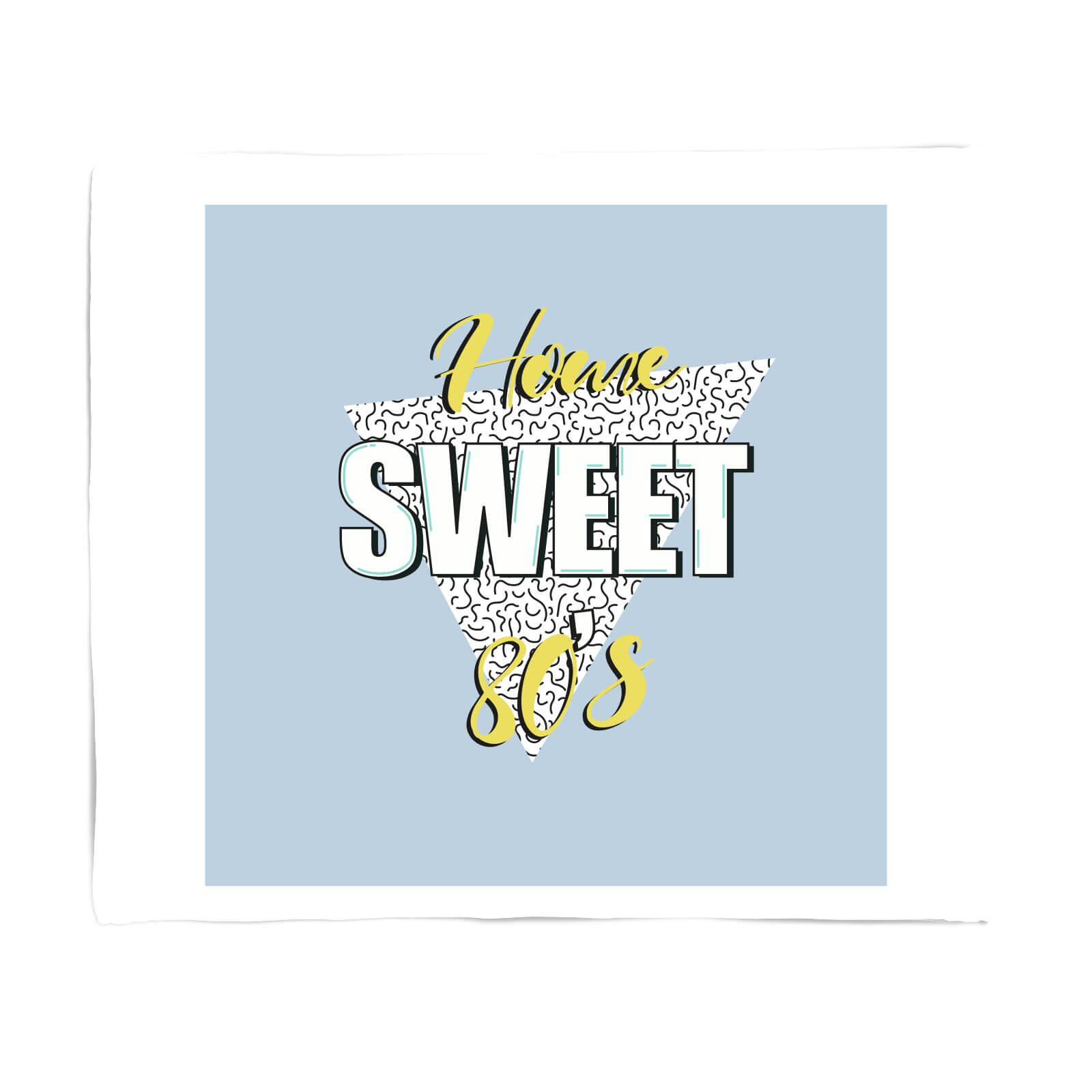 Home Sweet 80s Blue Fleece Blanket - S