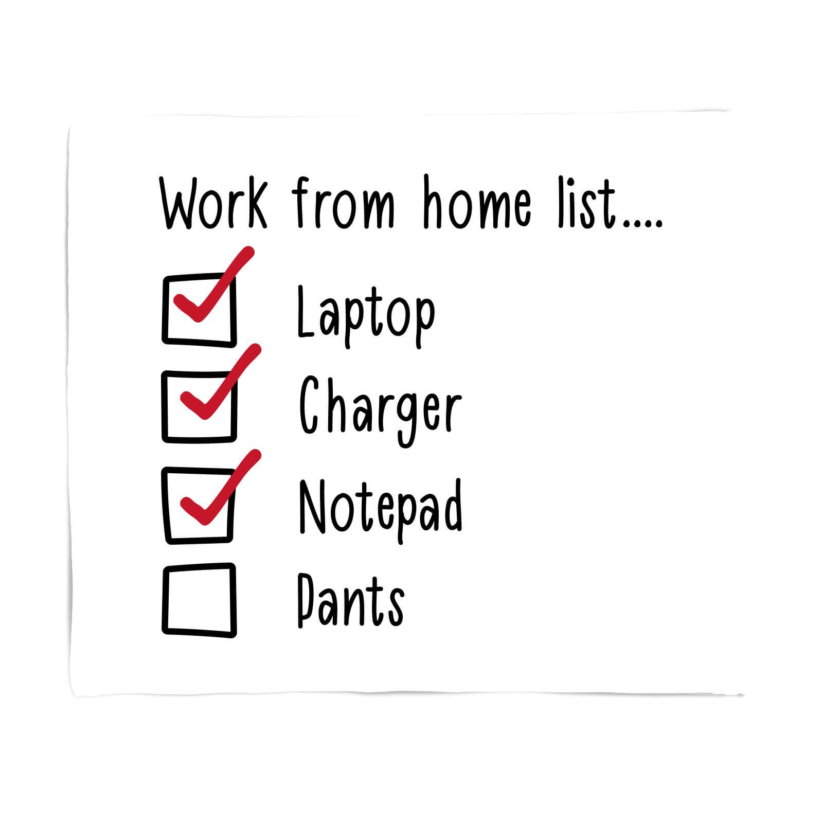 Do I Need Pants? Fleece Blanket - S