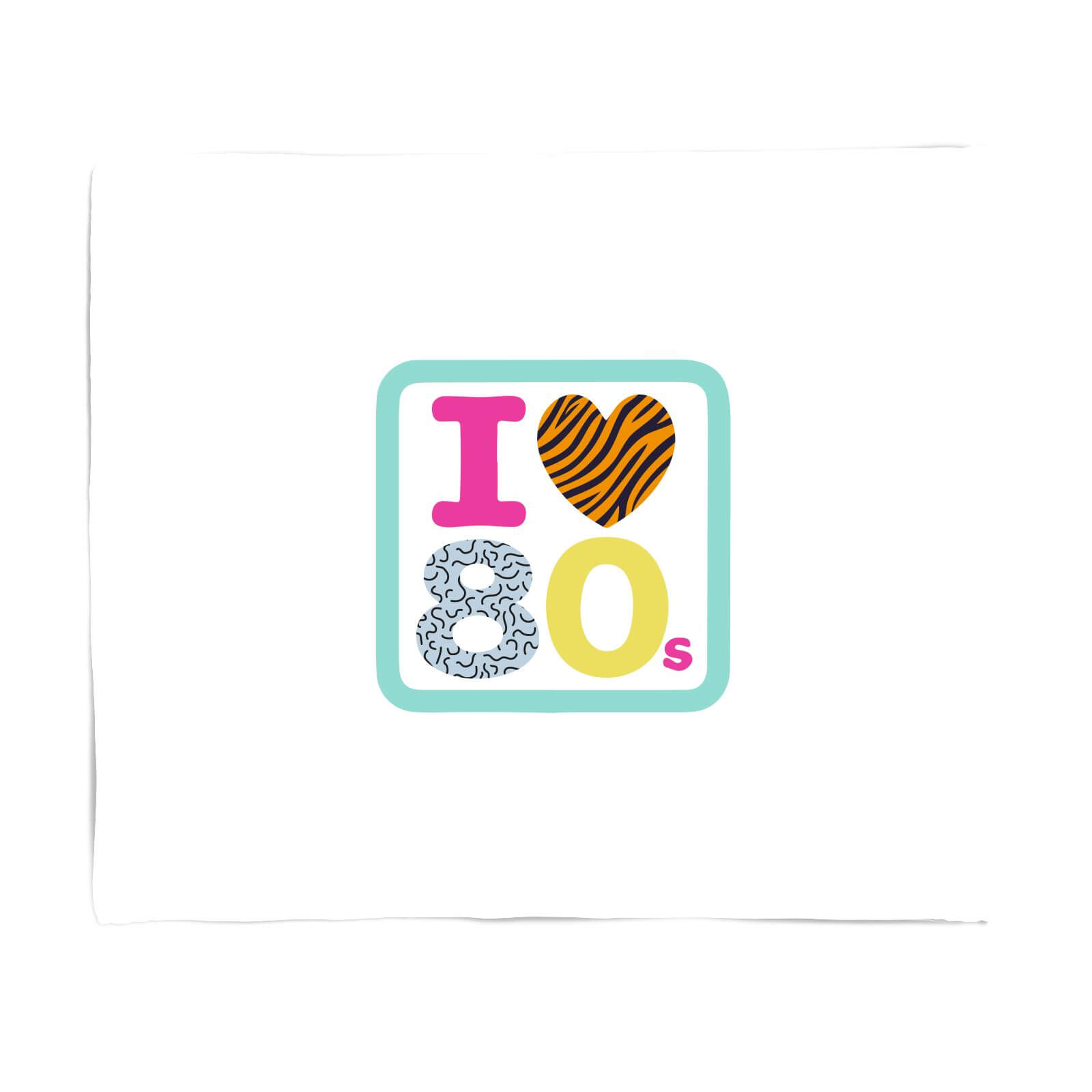 I Heart The 80s Fleece Blanket - S