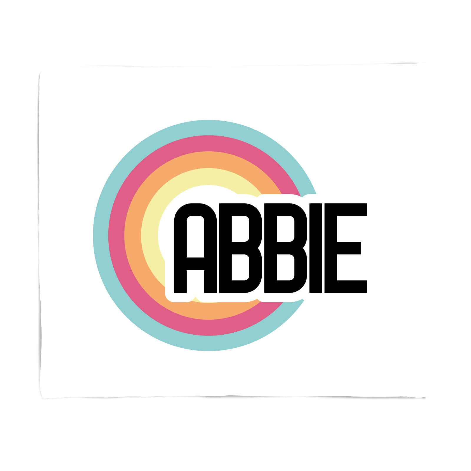 Abbie Rainbow Fleece Blanket - S