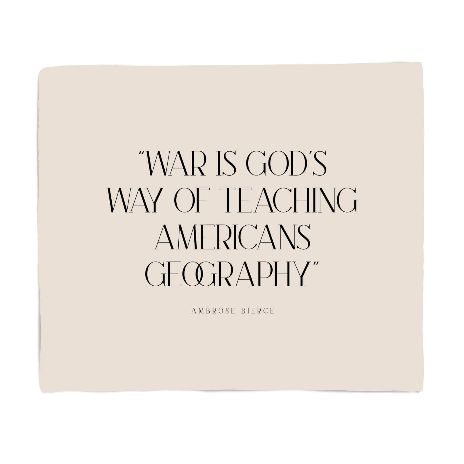 War Is God's Way Fleece Blanket - S