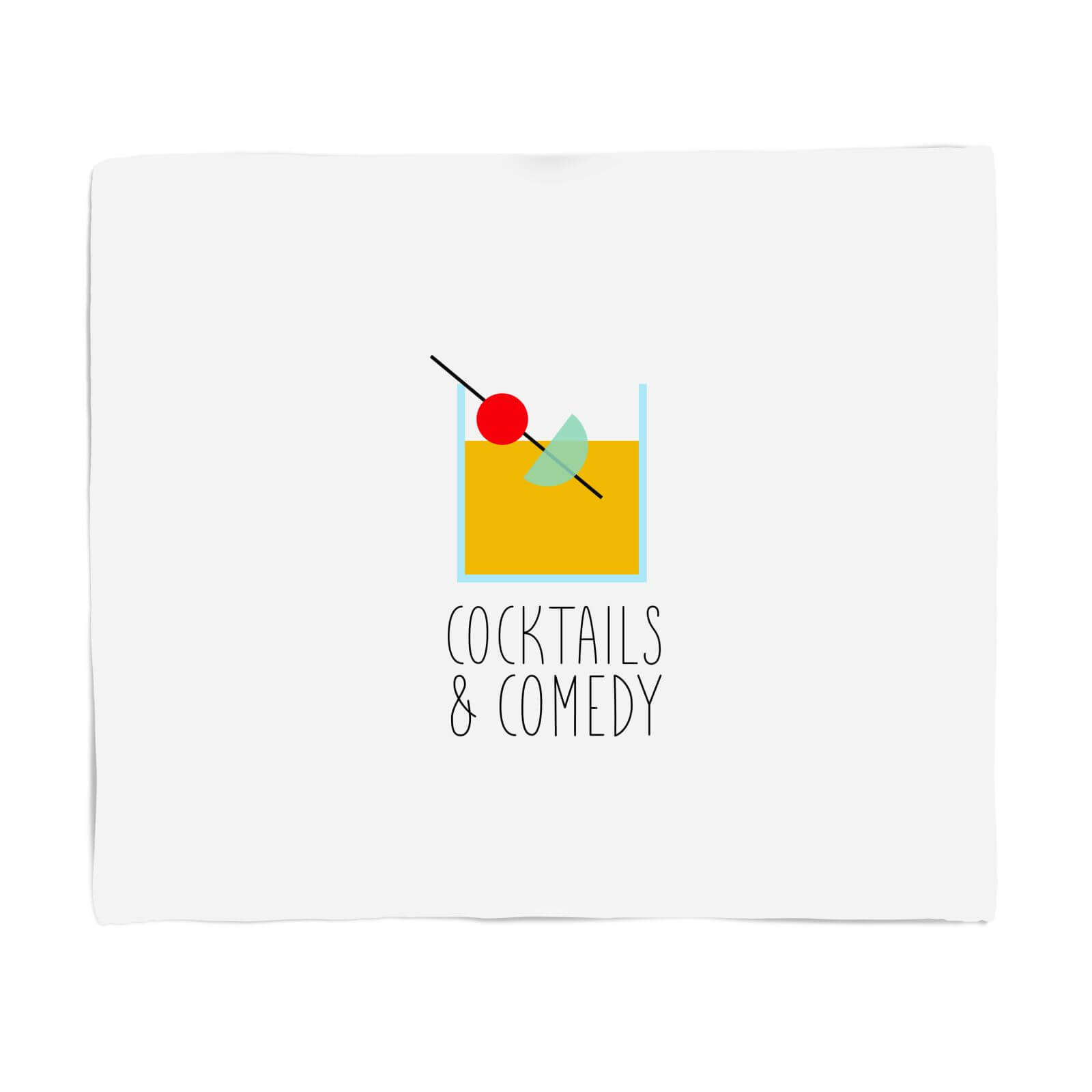 Cocktails And Comedy Fleece Blanket - S