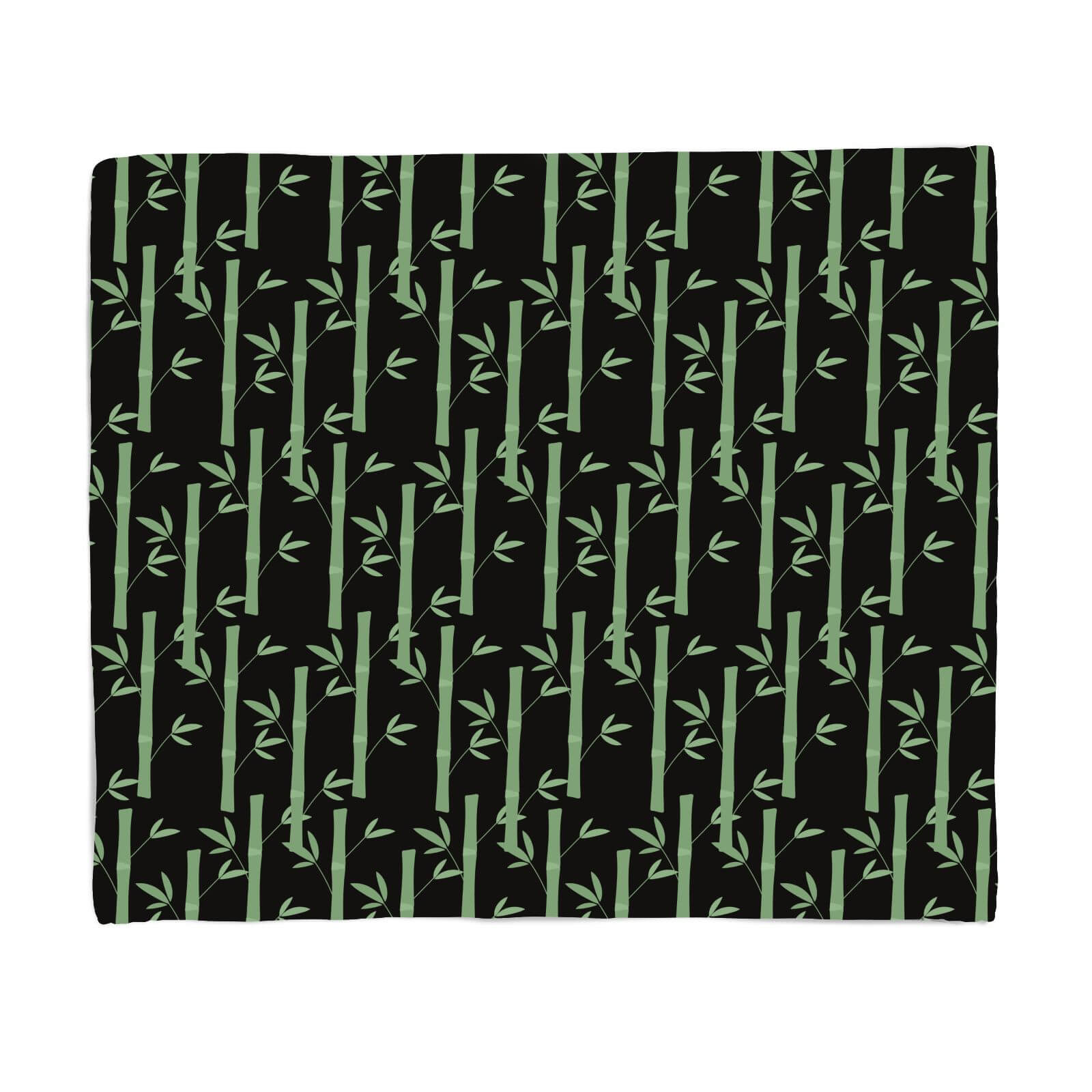 Bamboo Forest At Night Fleece Blanket - S