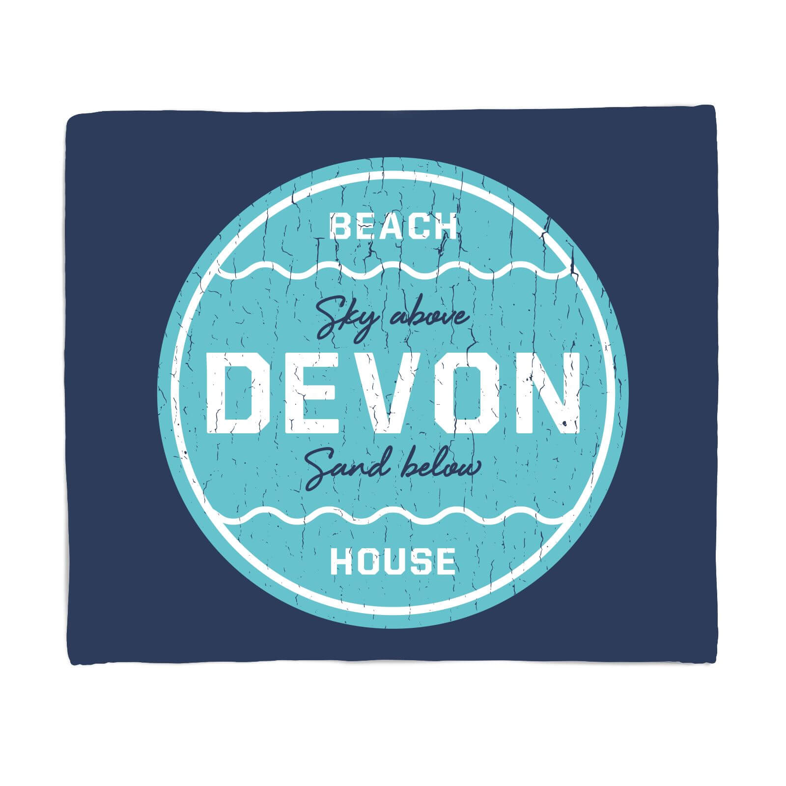 Devon Beach Badge Fleece Blanket - S
