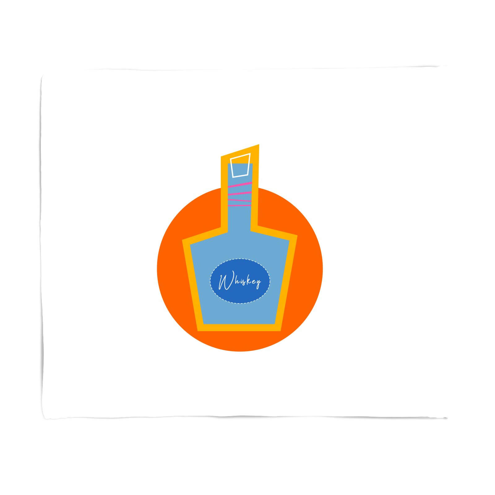 Whiskey Graphic Fleece Blanket - S