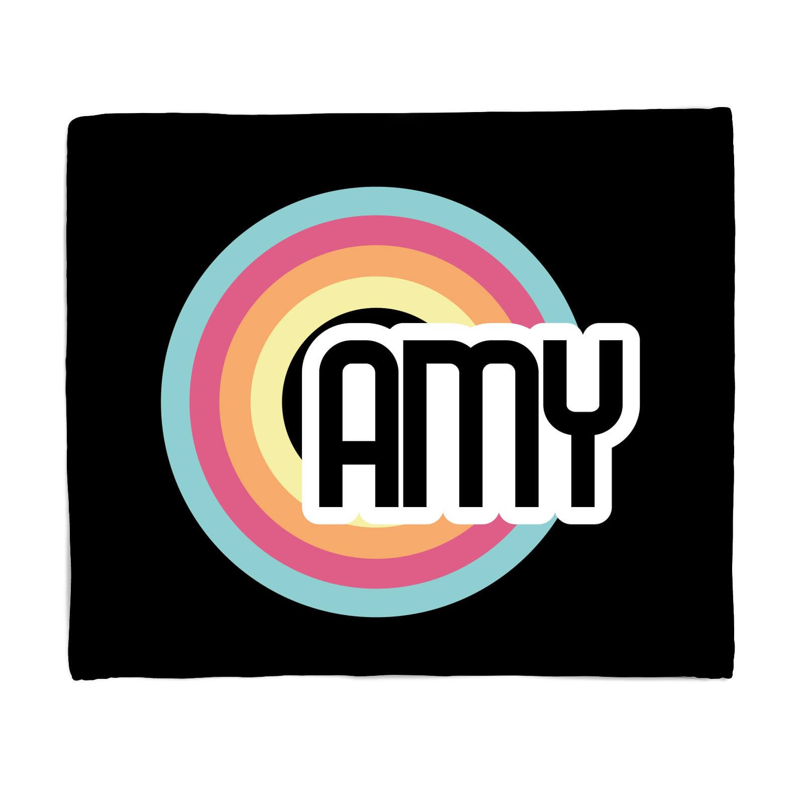 Amy Rainbow Fleece Blanket - S