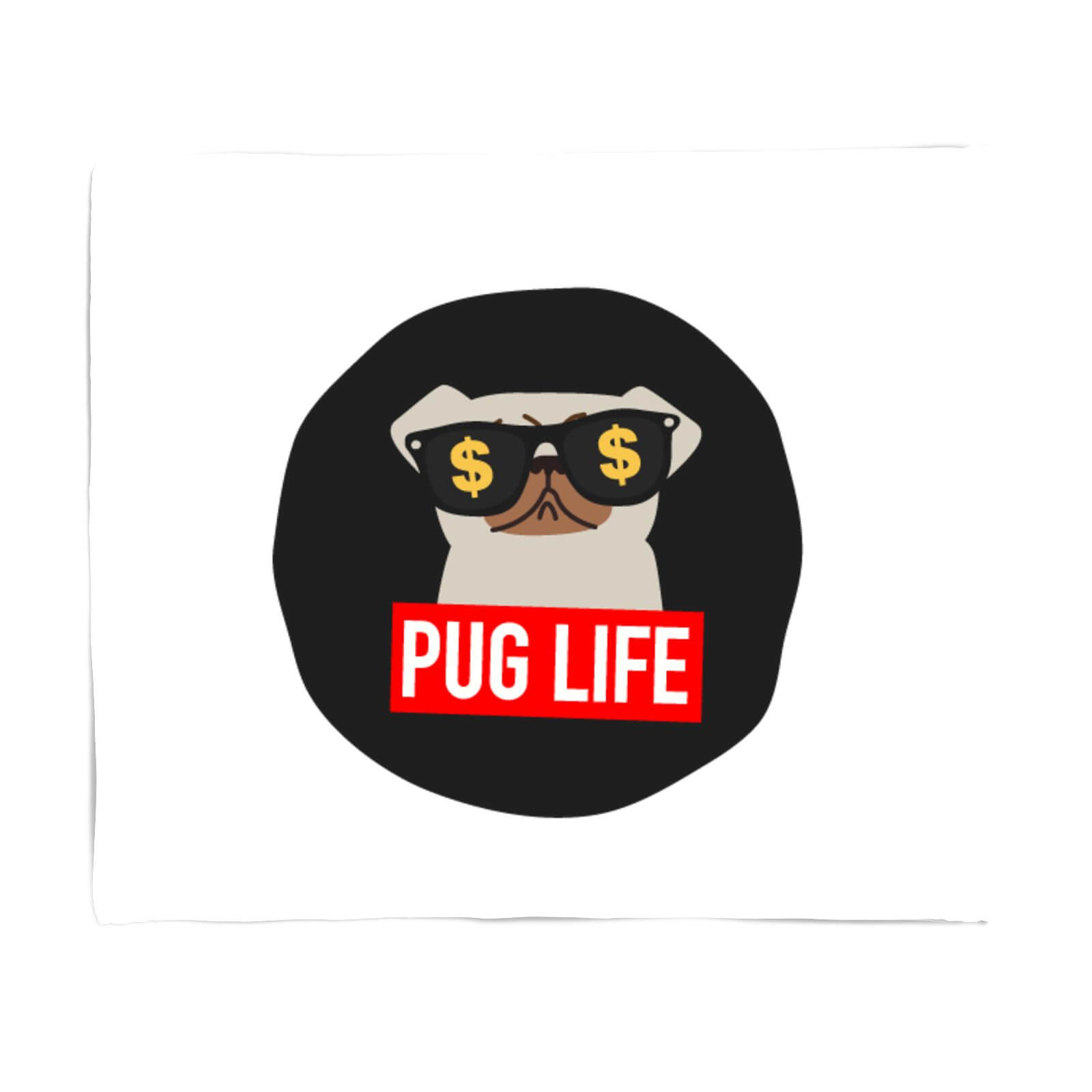 Pug Life Fleece Blanket - S