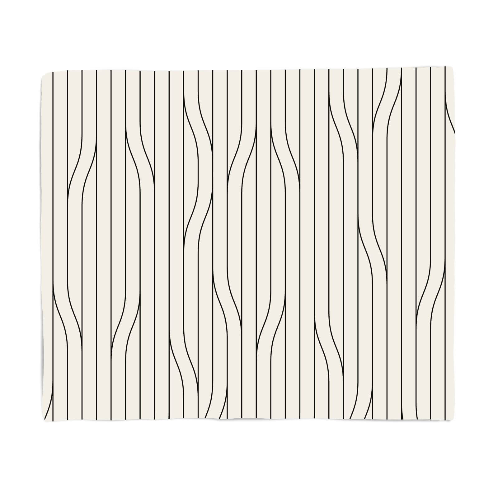 Thin Warped Lines Fleece Blanket - S