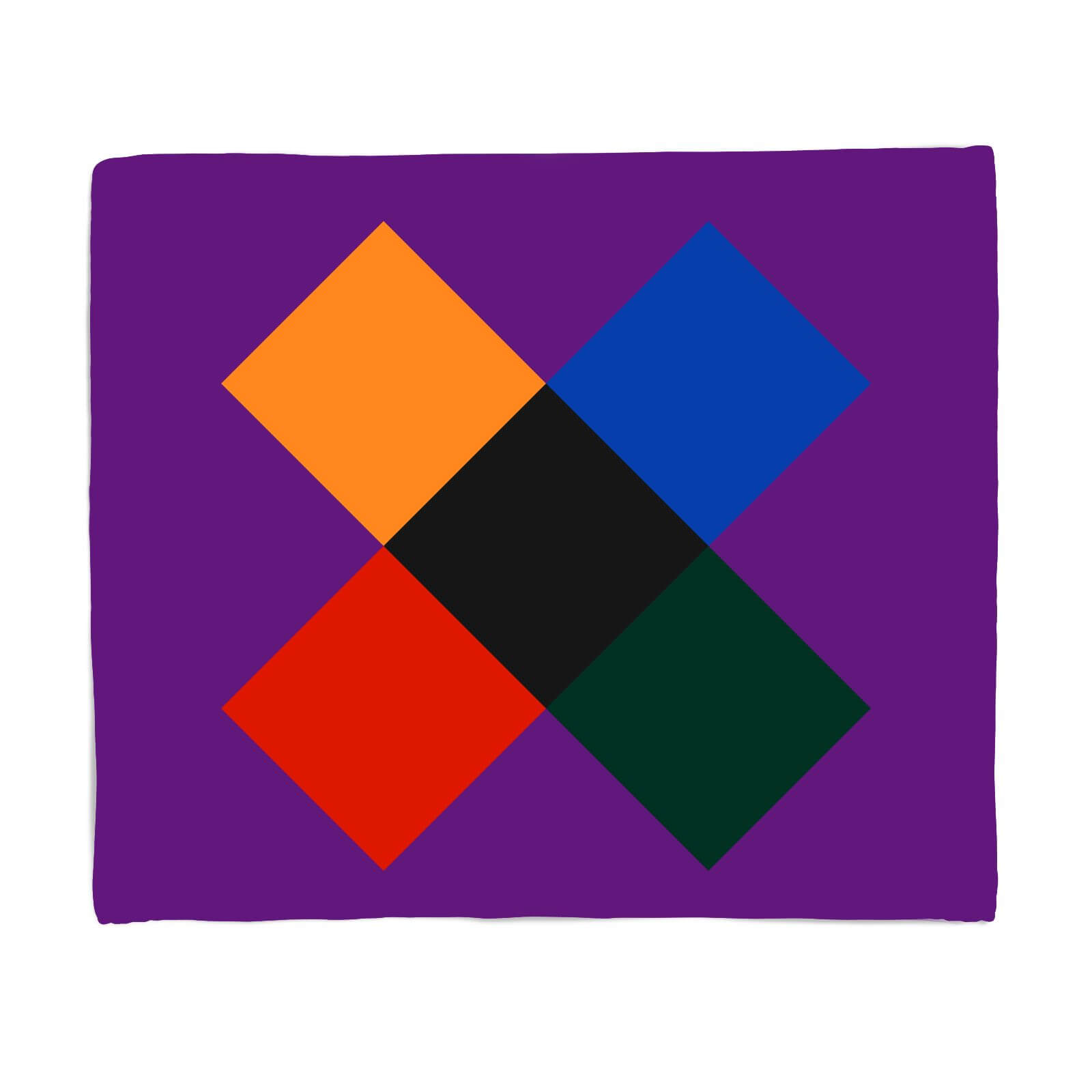 African Inspired Cross Fleece Blanket - S