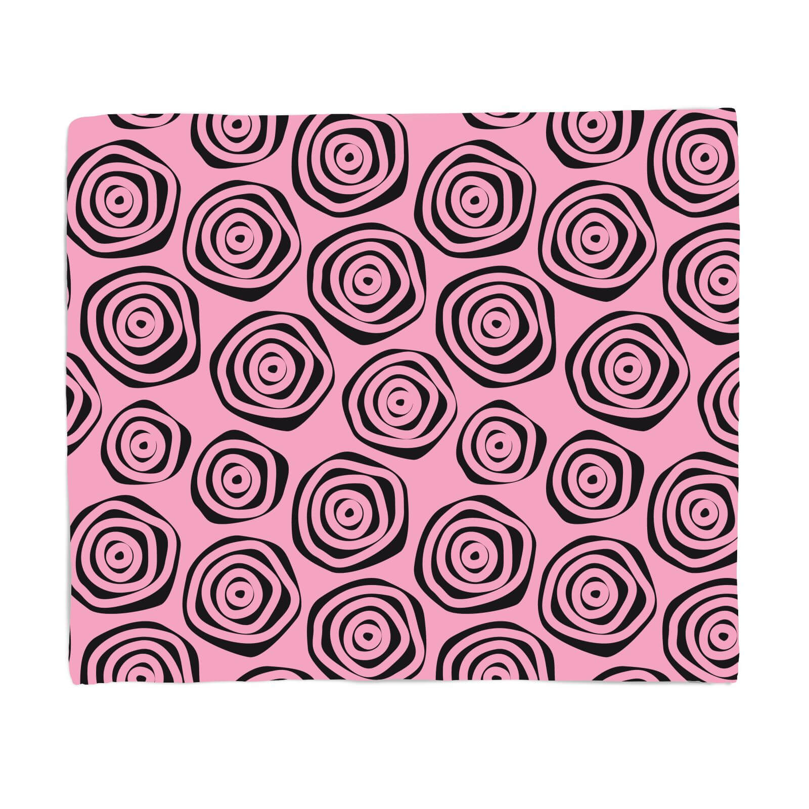 Abstract Roses Fleece Blanket - S
