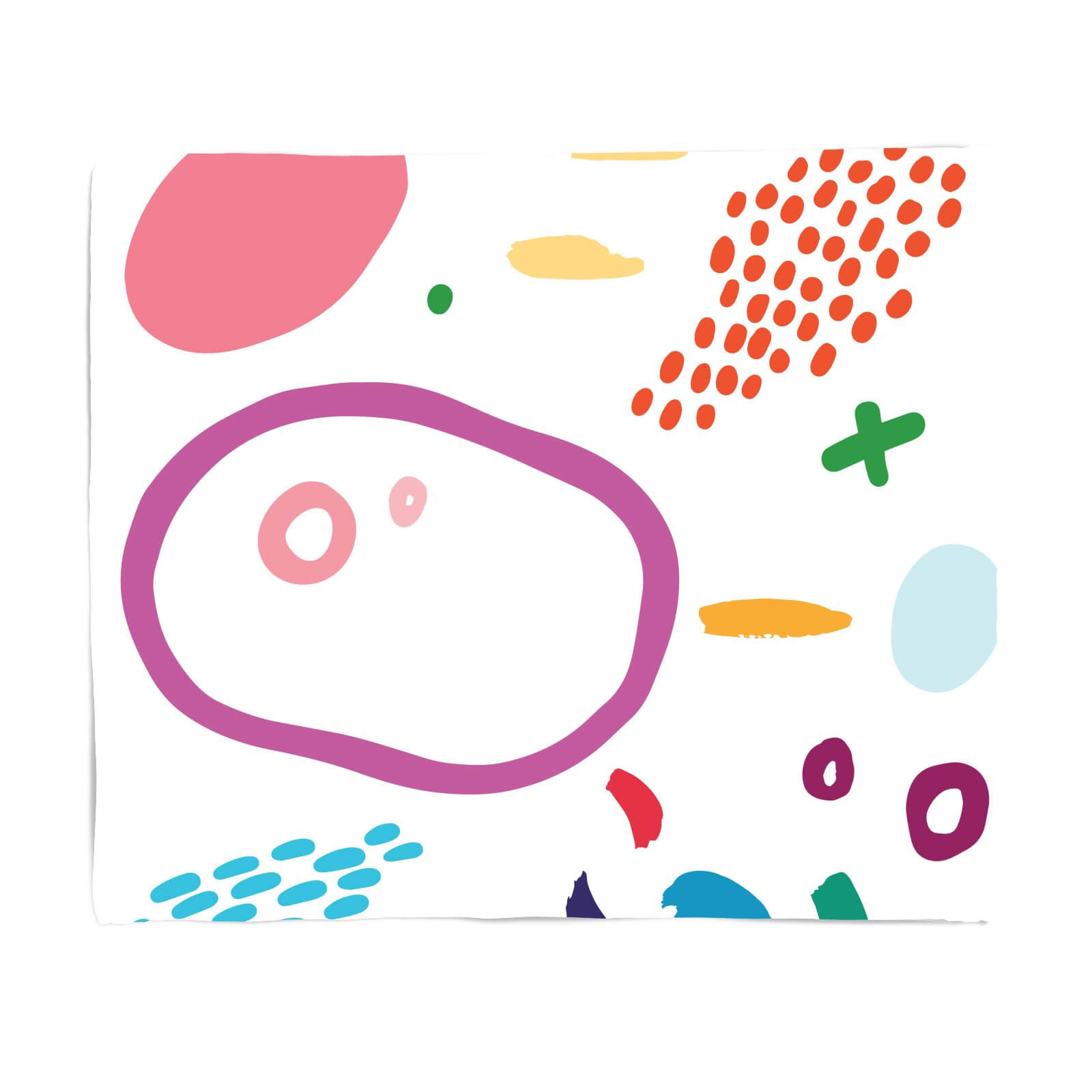 Mixed Art Fleece Blanket - S