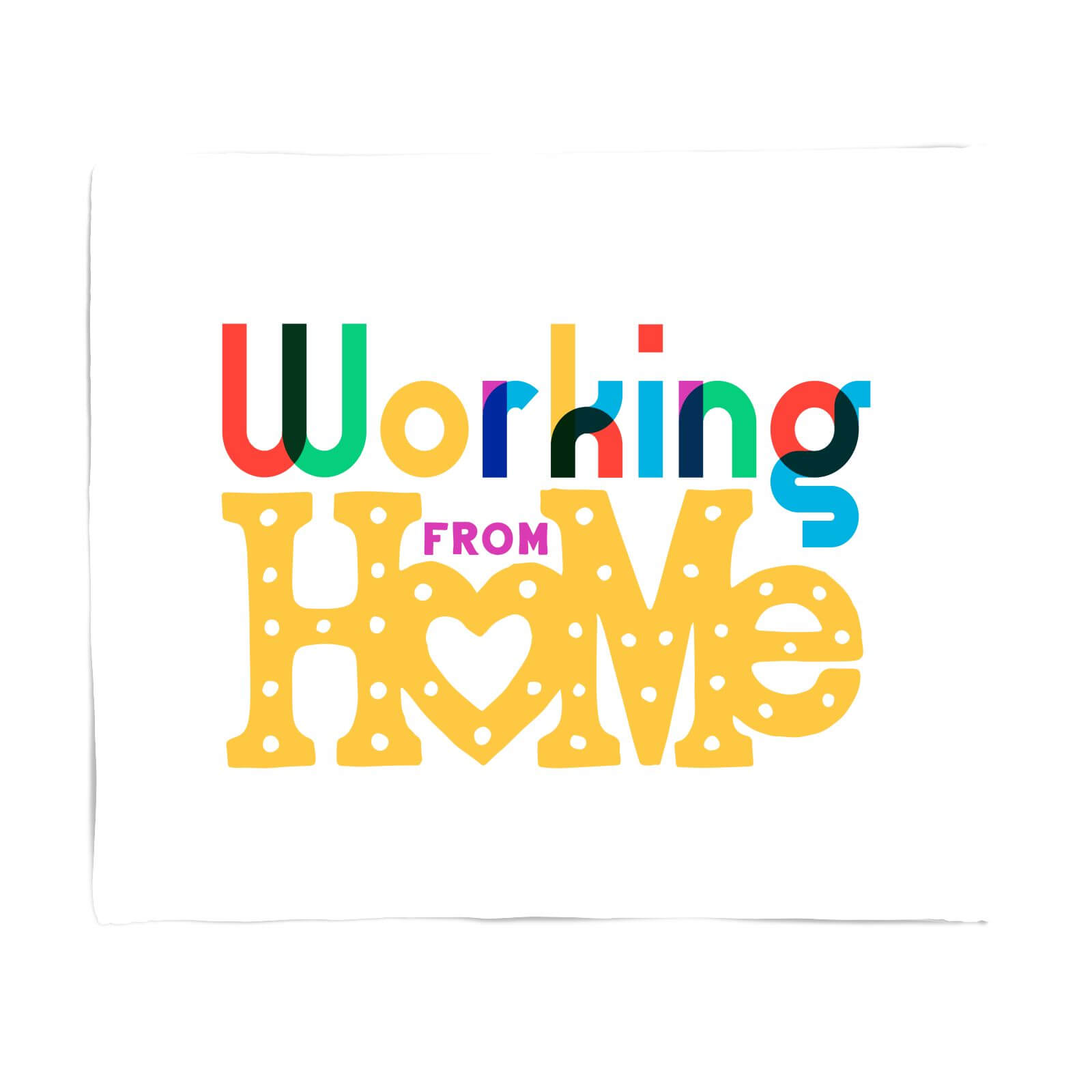 Working From Home Fleece Blanket - S