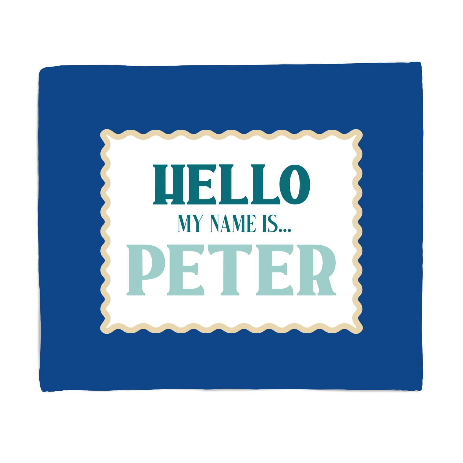 Hello, My Name Is Peter Fleece Blanket - S