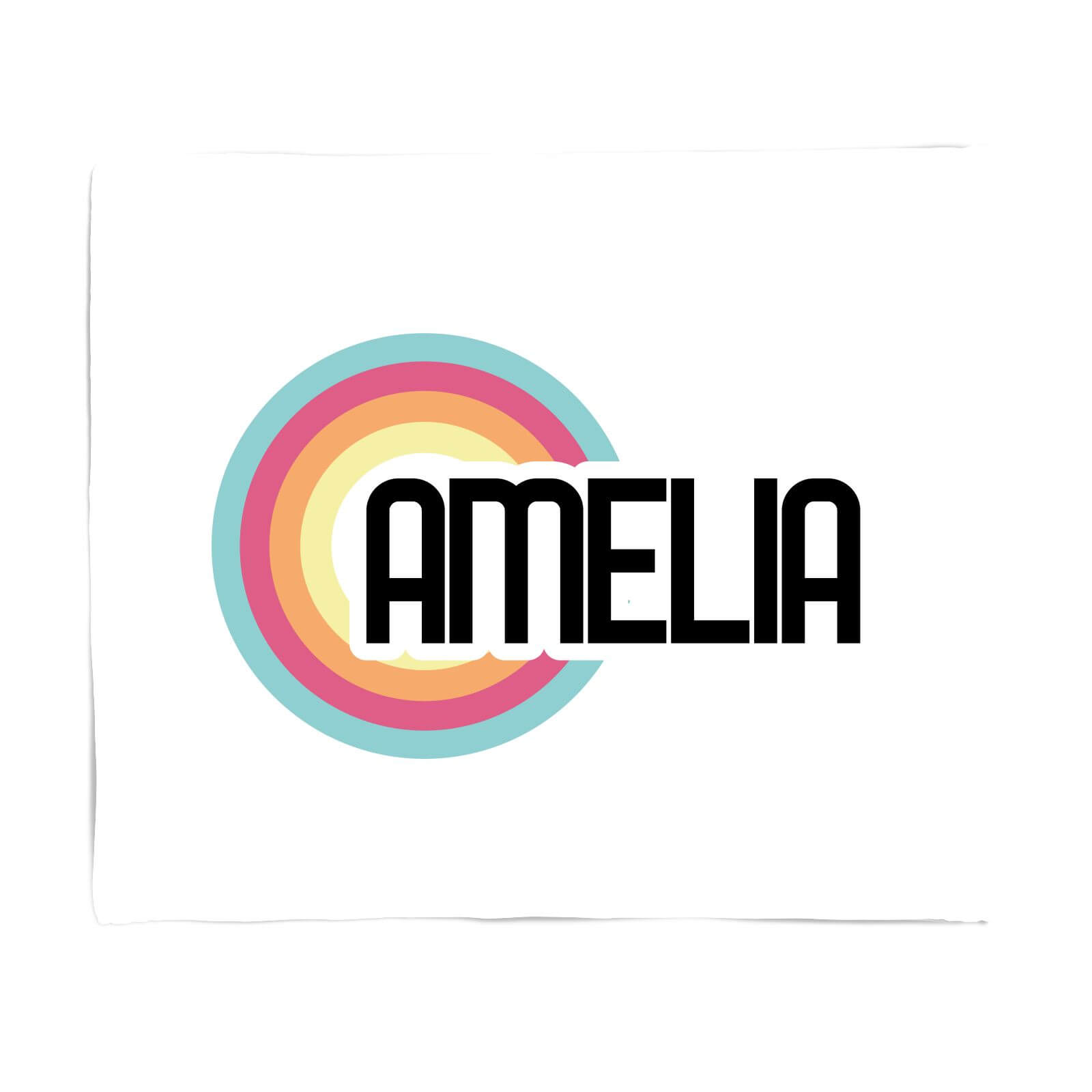 Amelia Rainbow Fleece Blanket - S