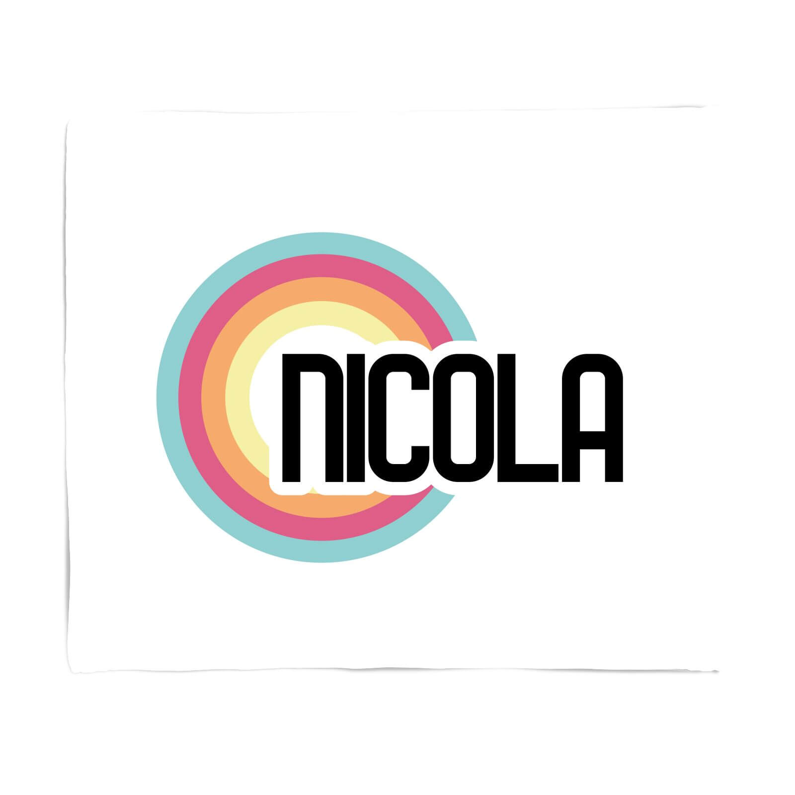 Nicola Rainbow Fleece Blanket - S