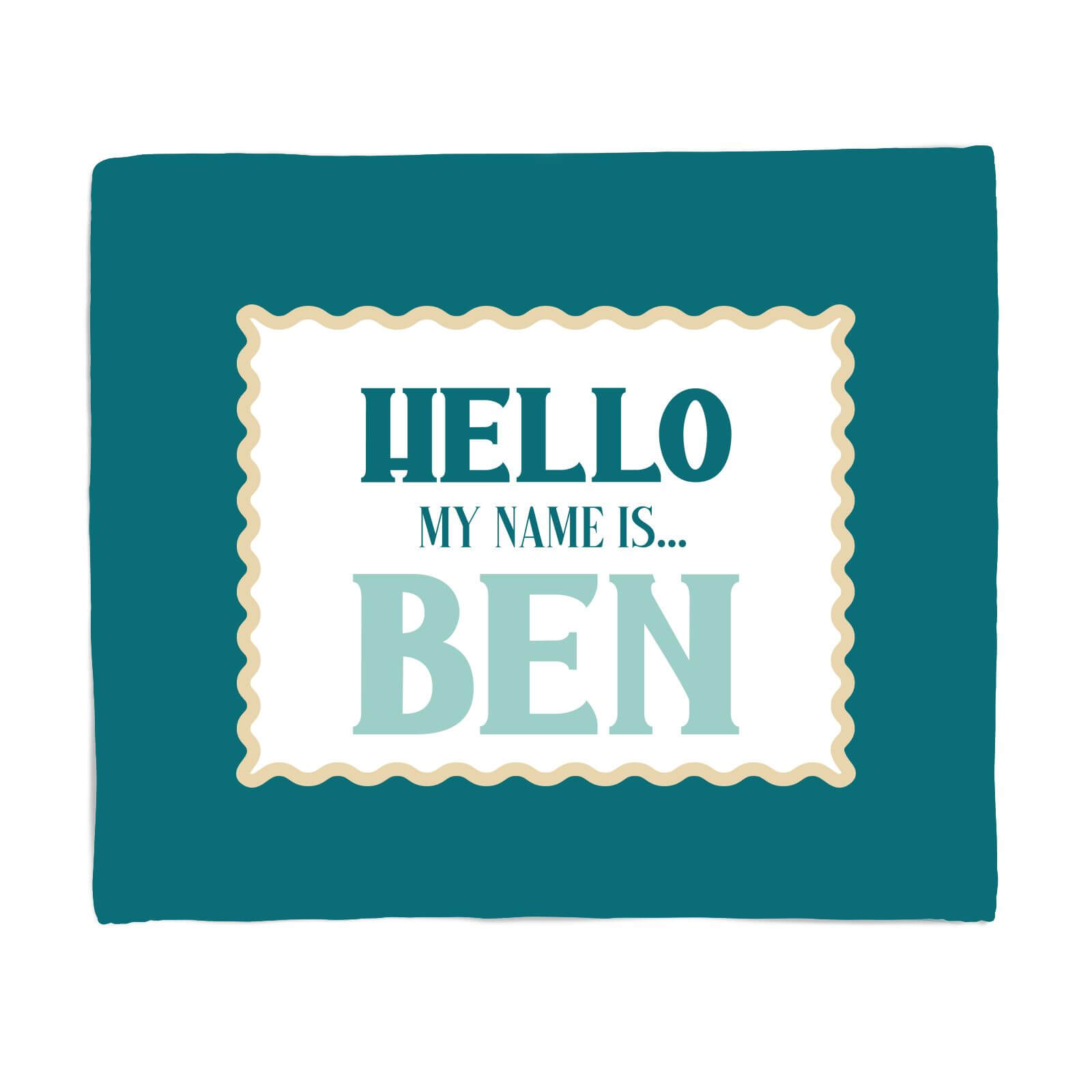 Hello, My Name Is Ben Fleece Blanket - S