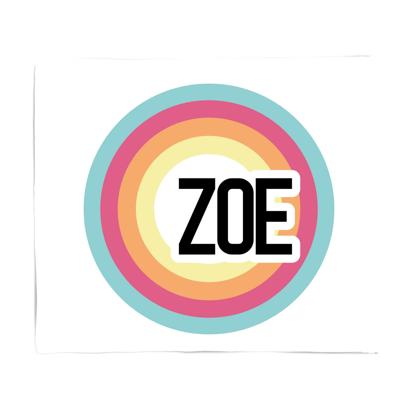 Zoe Rainbow Fleece Blanket - S