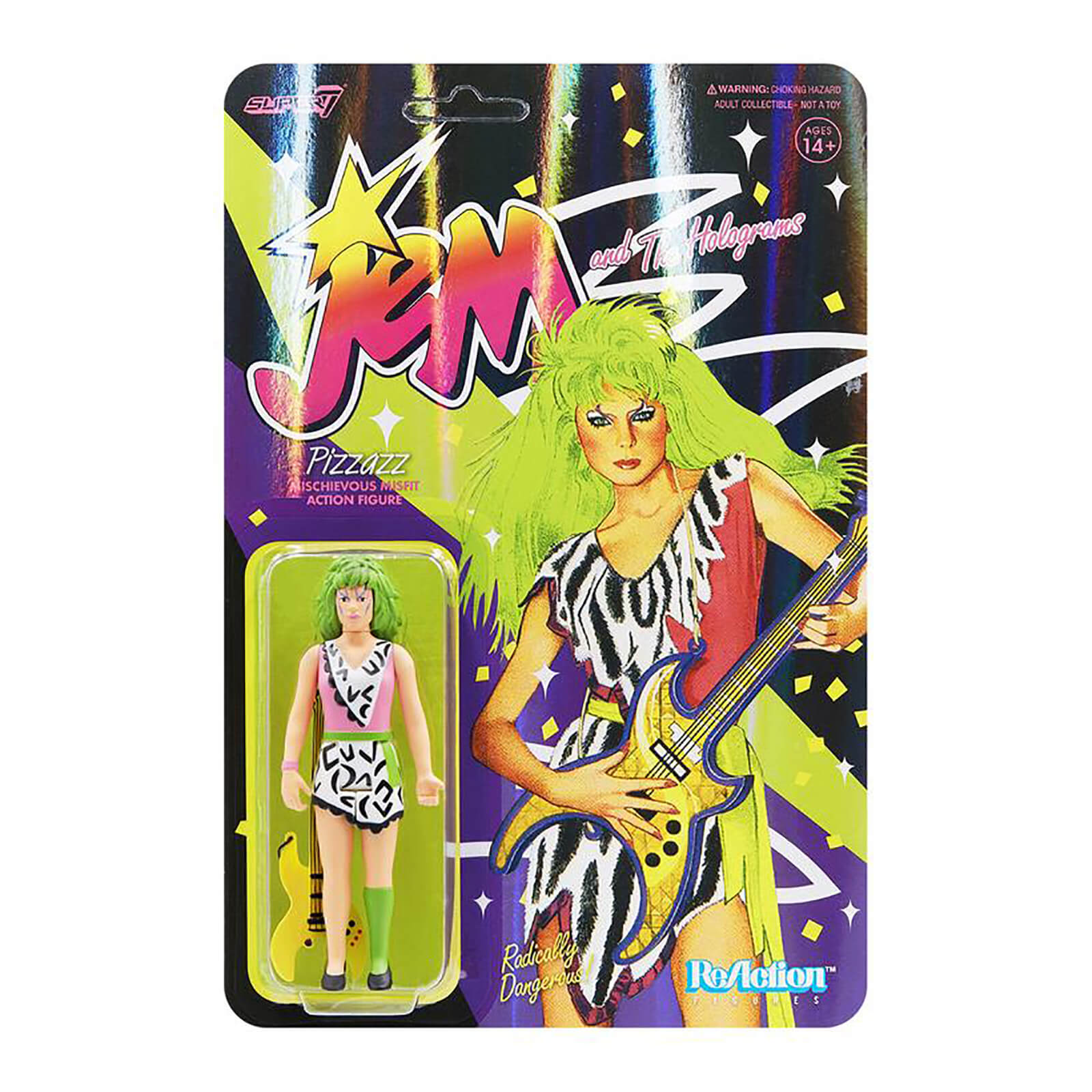 Super7 Jem And The Holograms ReAction Figure - Pizzazz