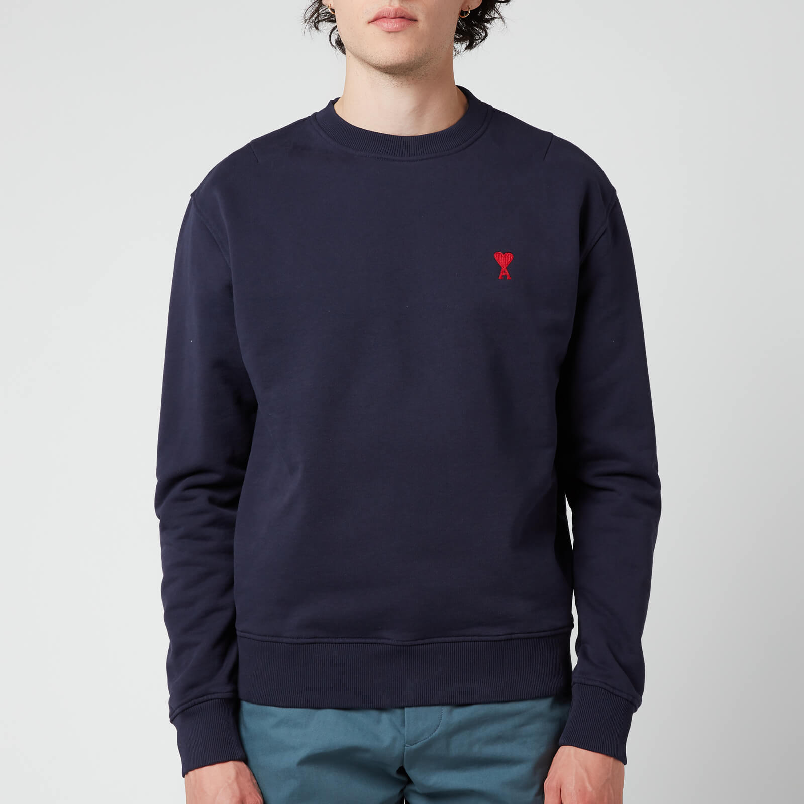 AMI Men's De Coeur Sweatshirt - Navy - S