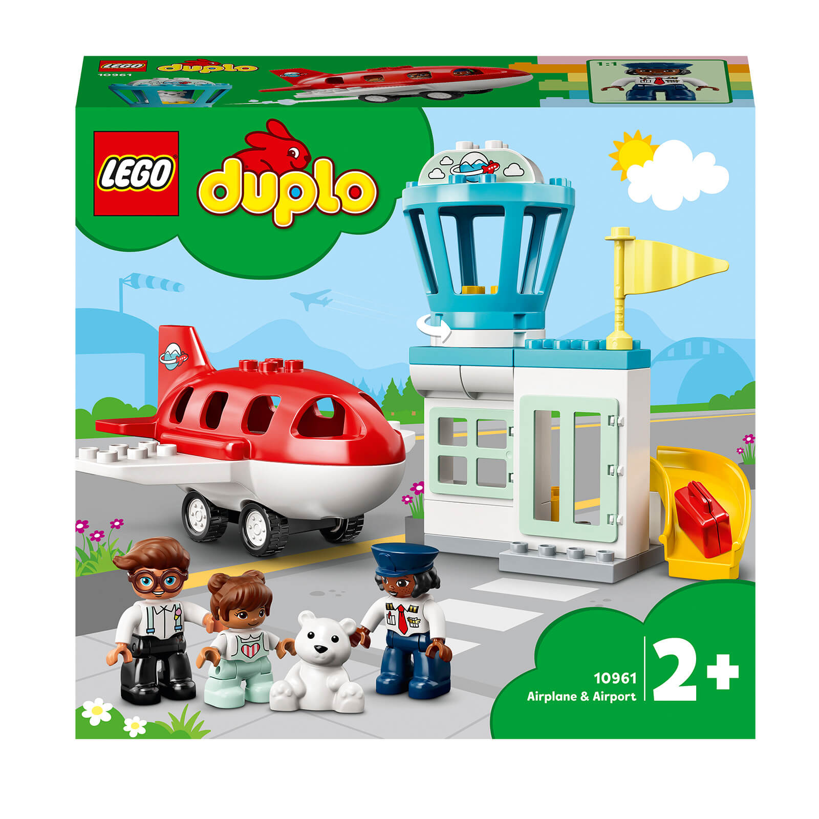 LEGO DUPLO Town: Aeroplane & Airport Toy for Toddlers (10961)