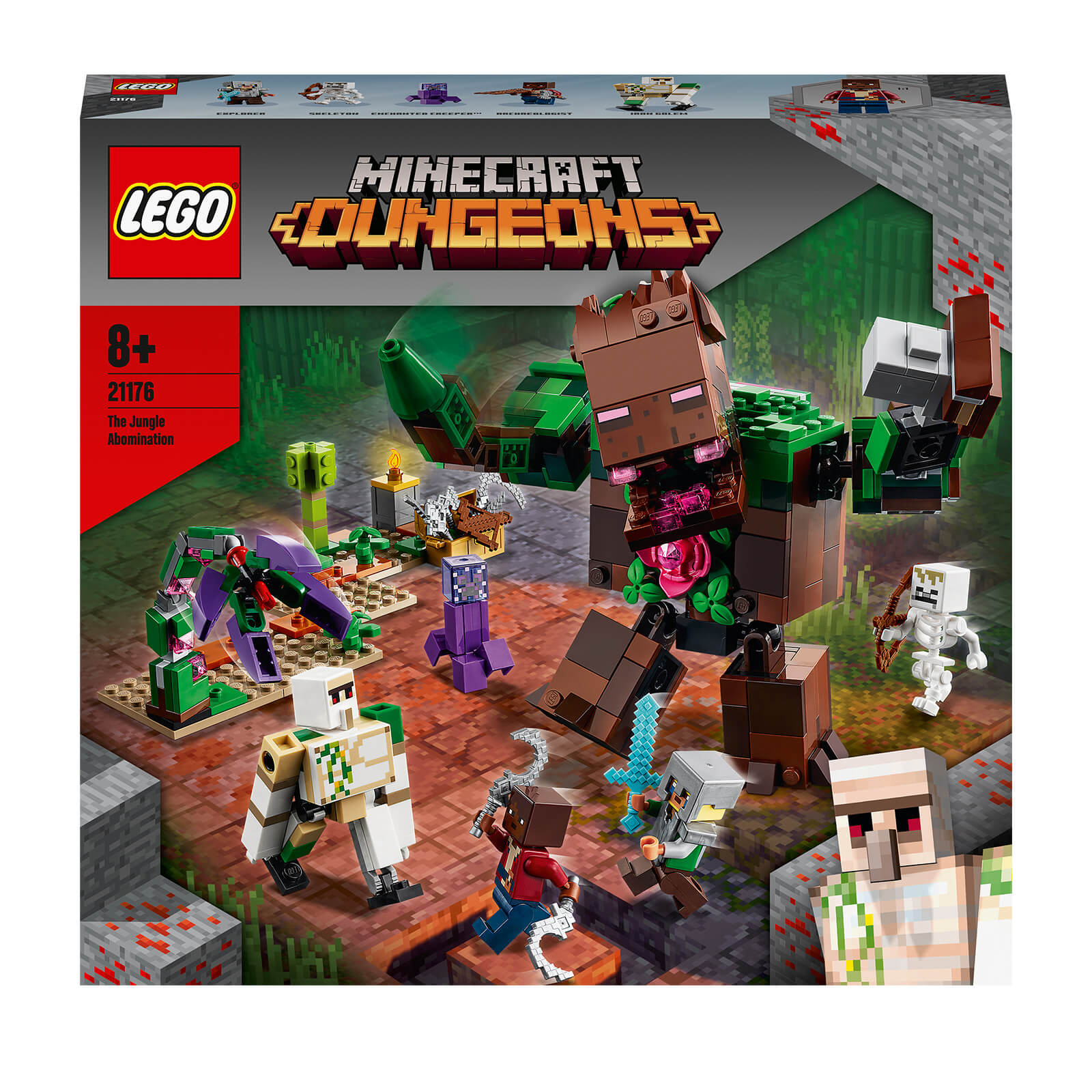 LEGO Minecraft: The Jungle Abomination Dungeons Toy Set (21176)