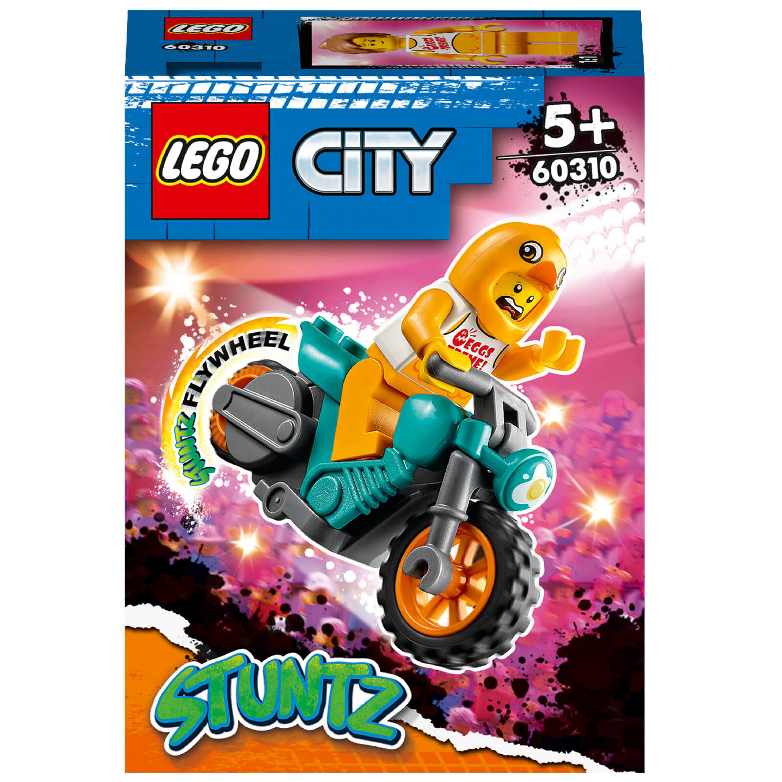 LEGO City: Stuntz Chicken Stunt Bike Show Toy Motorbike (60310)