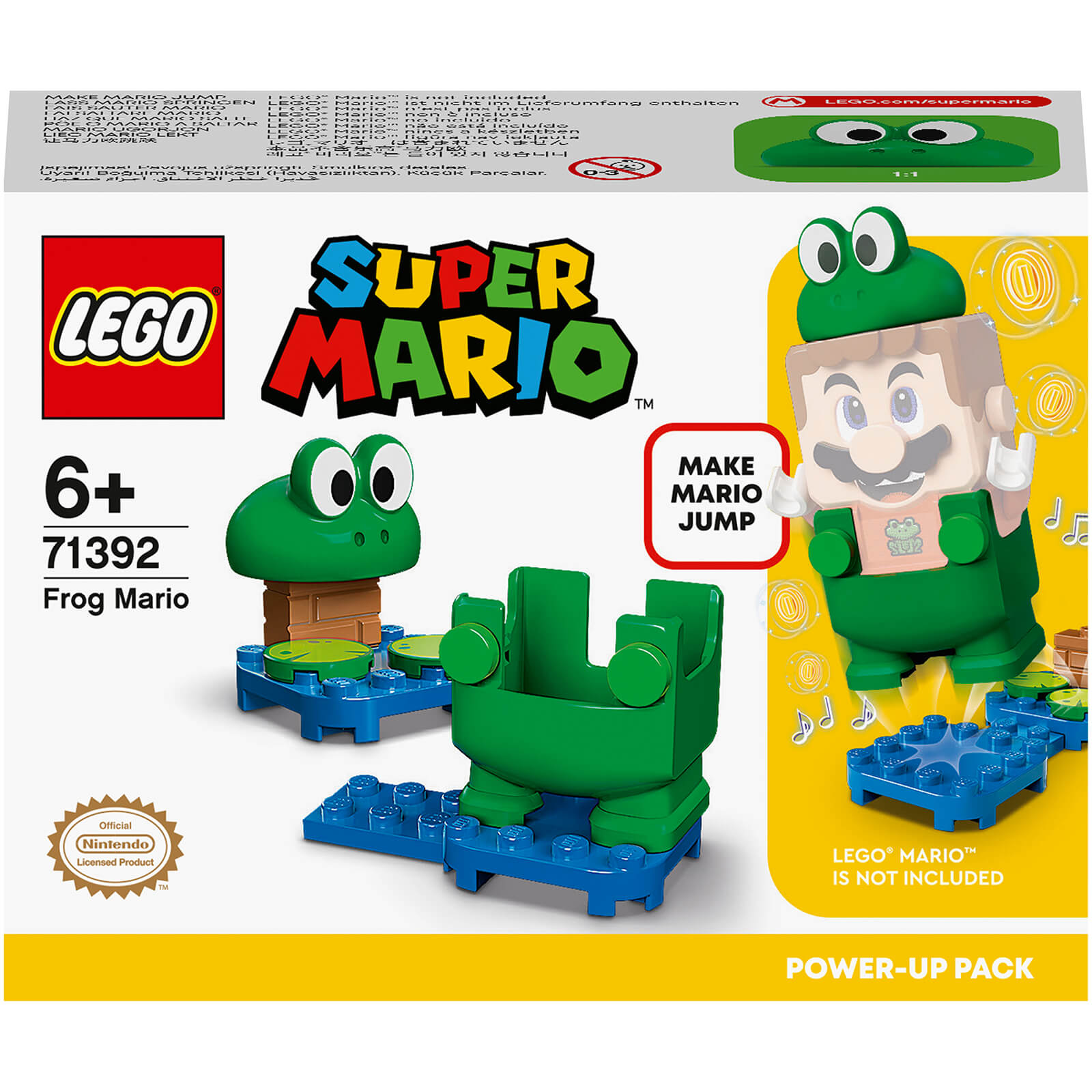 LEGO Super Mario Frog Mario Power-Up Pack Toy Costume (71392)