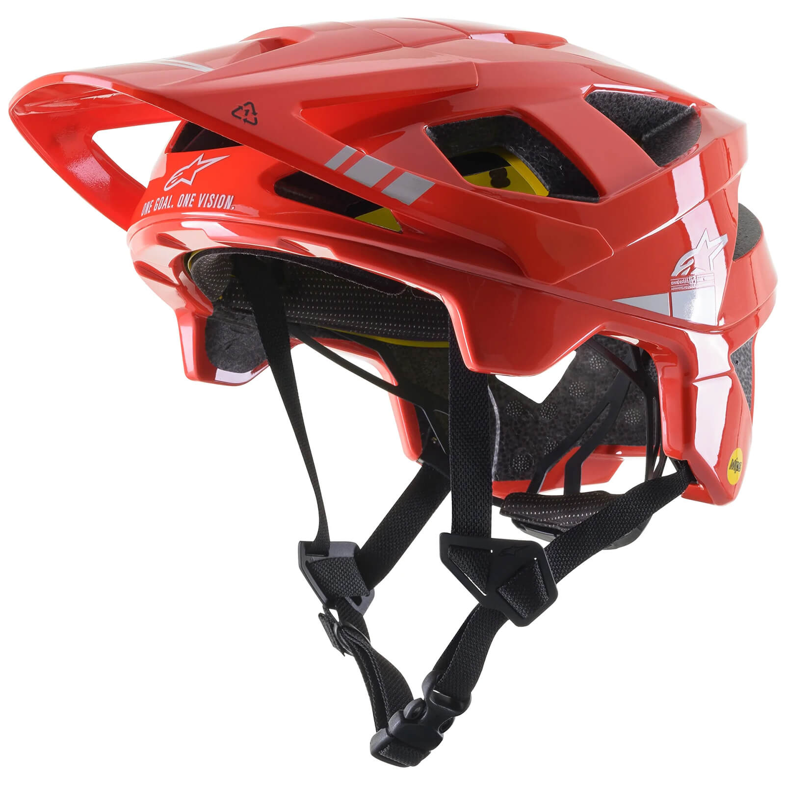 Alpinestars Vector Tech MIPS MTB Helmet - Medium - Polar White/Red Matt