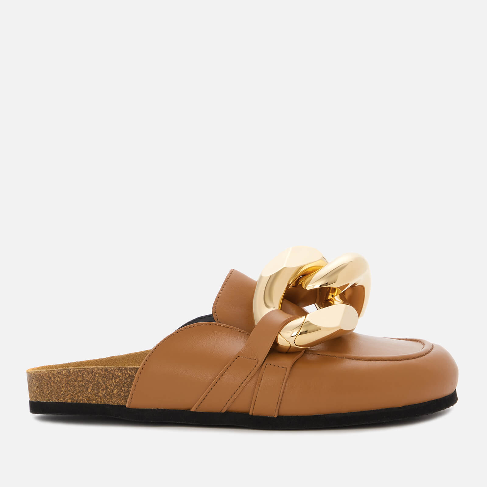 JW Anderson Women's Chain Leather Mules - Tan - 3