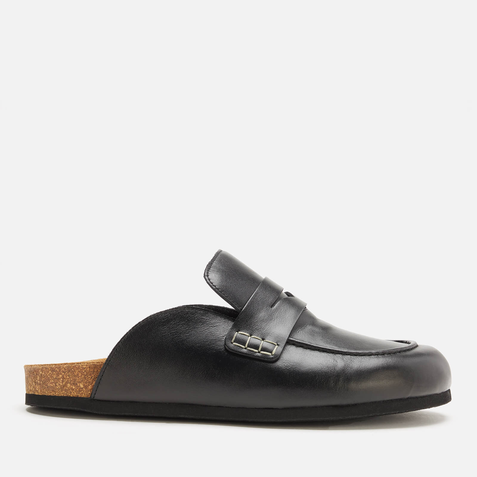 JW Anderson Women's Leather Slide Loafers - Black - 3