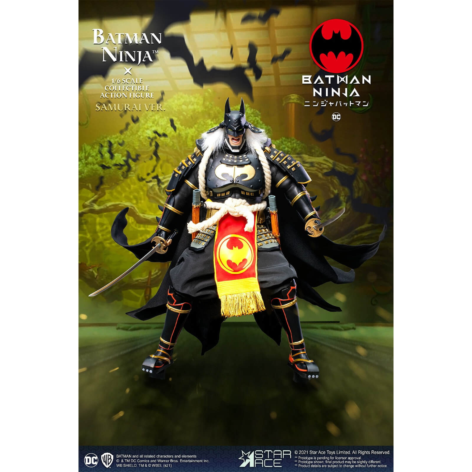 Star Ace Batman Ninja My Favourite Movie 1/6 Scale Collectible Action Figure - Batman (Samurai Version)