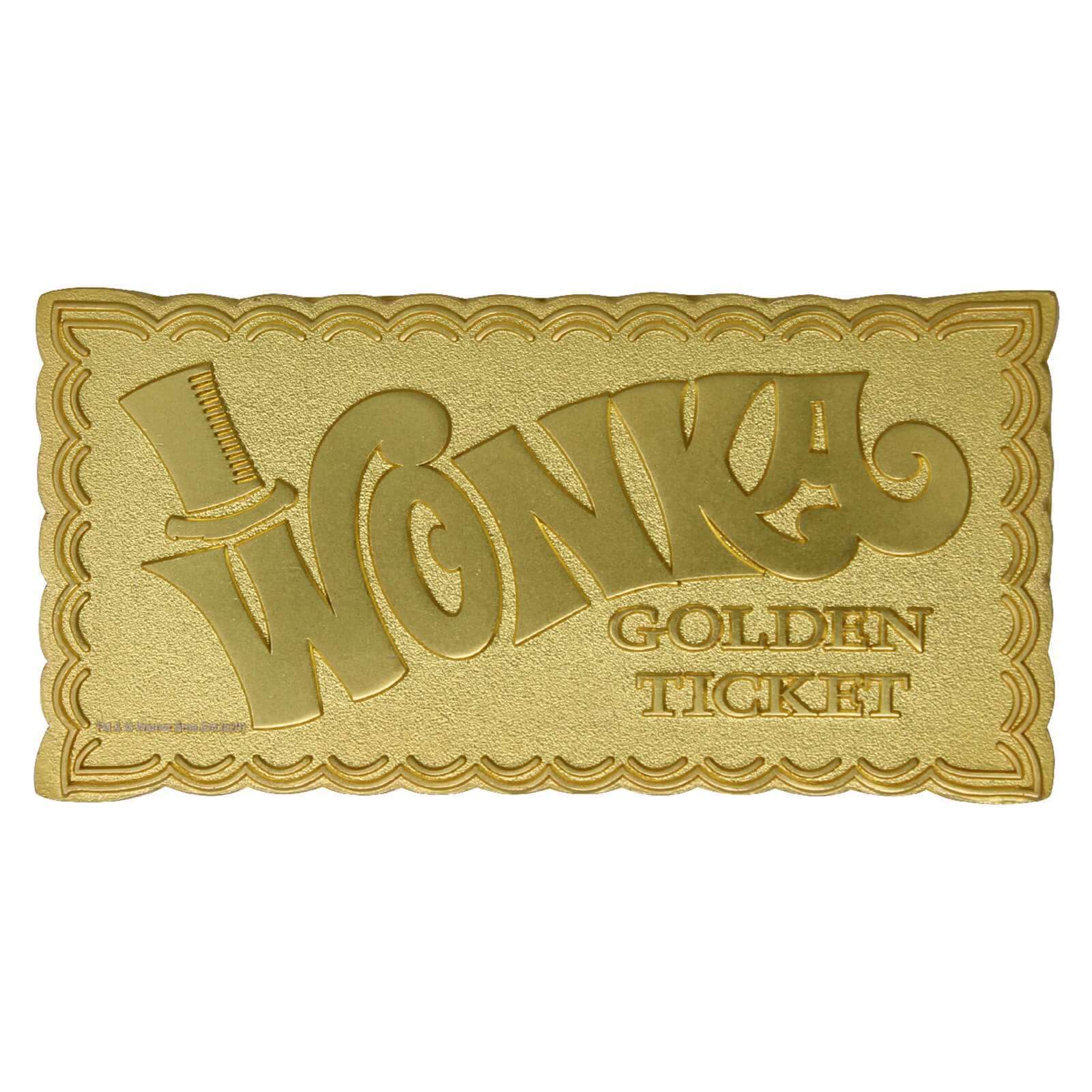 Dust - Willy Wonka Mini 24K Gold Plated Ingot Golden Ticket