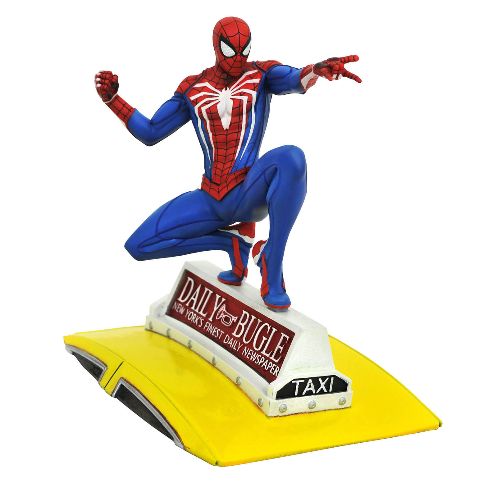 Diamond Select Marvel Gallery Spider-Man (PS4) PVC Figure - Spider-Man On Taxi