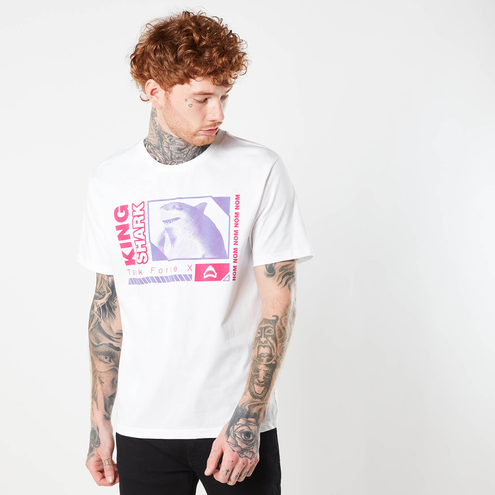Suicide Squad King Shark Unisex T-Shirt - White - M - Bianco