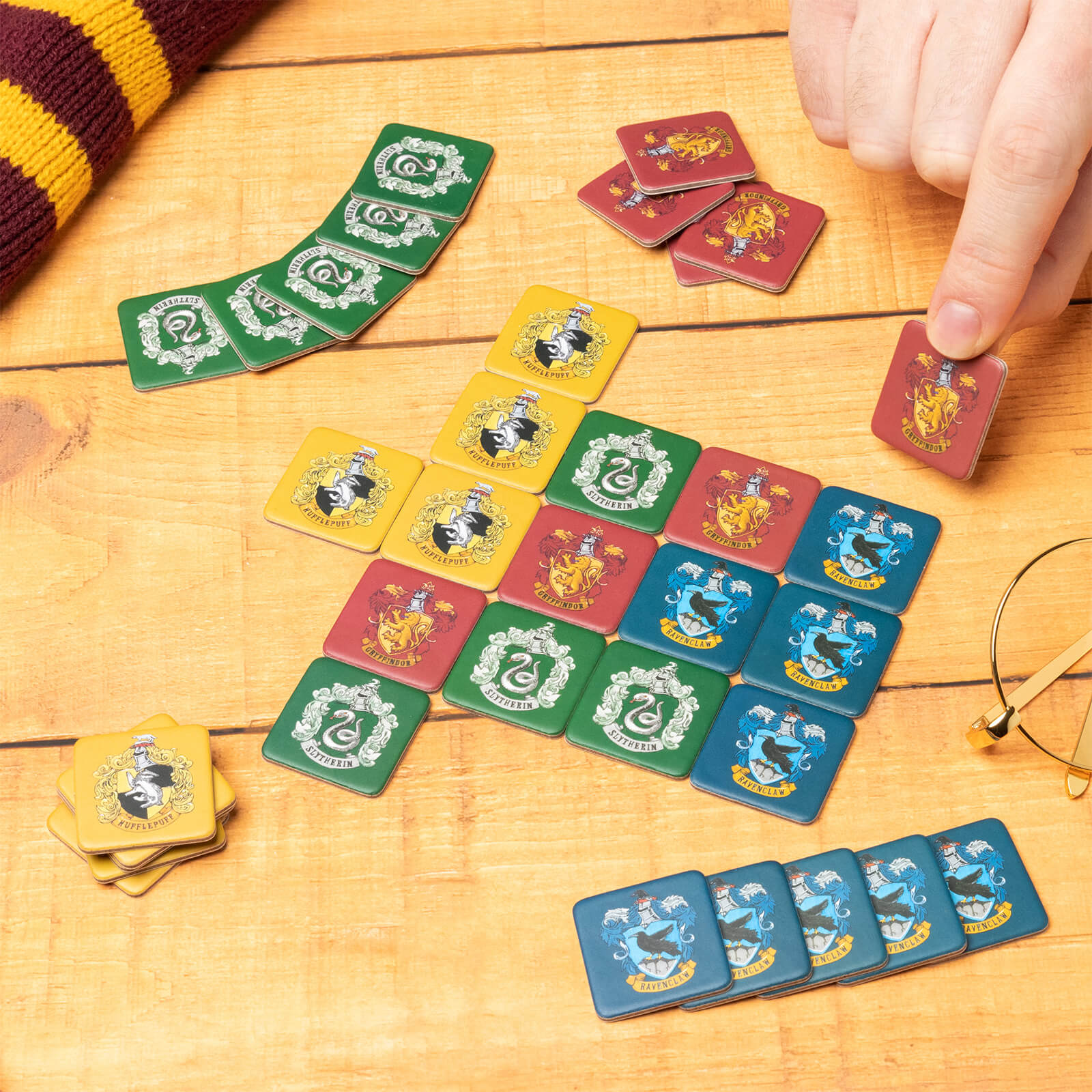 Click to view product details and reviews for Harry Potter Hogwarts Houses In A Row Game.