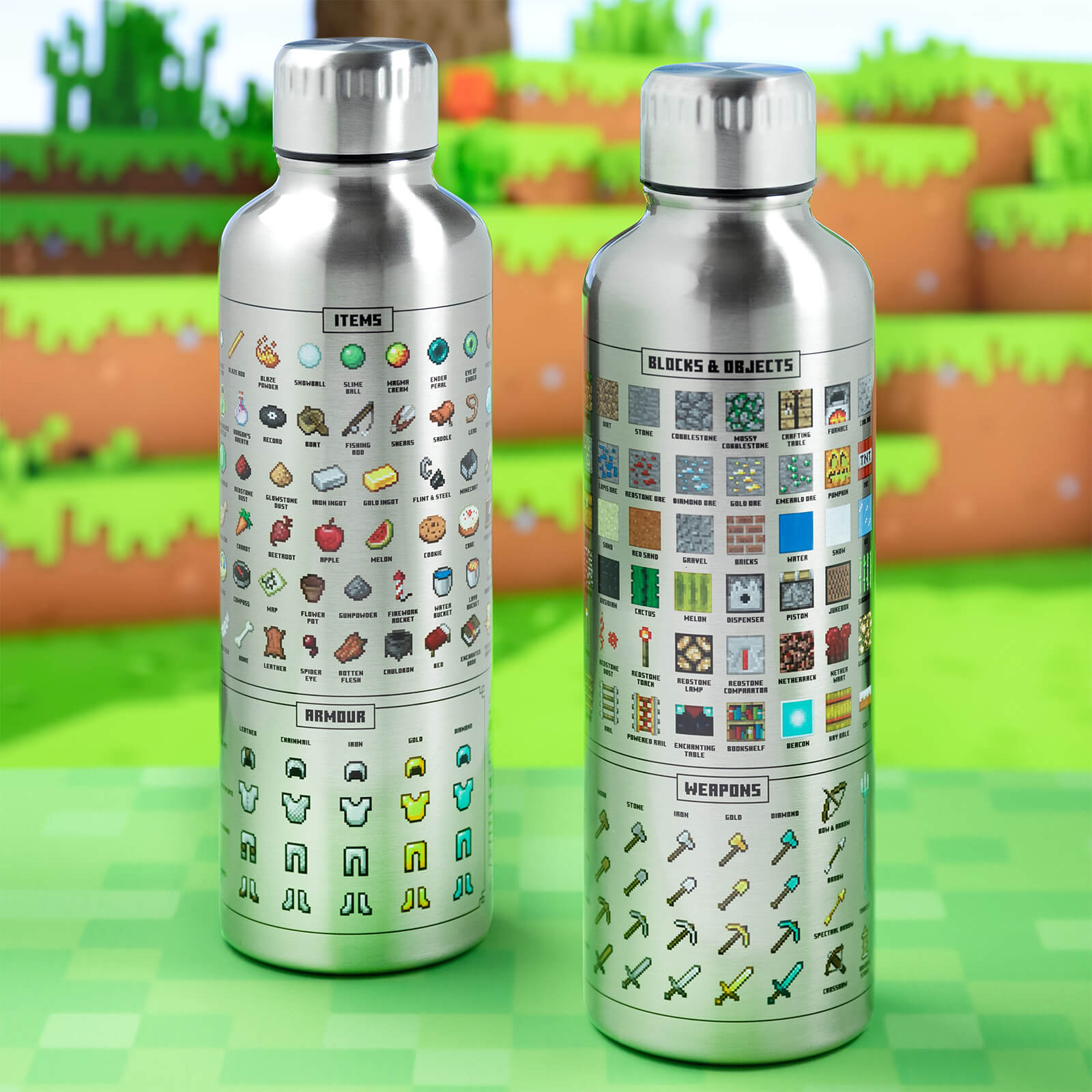 Minecraft Metal Water Bottle