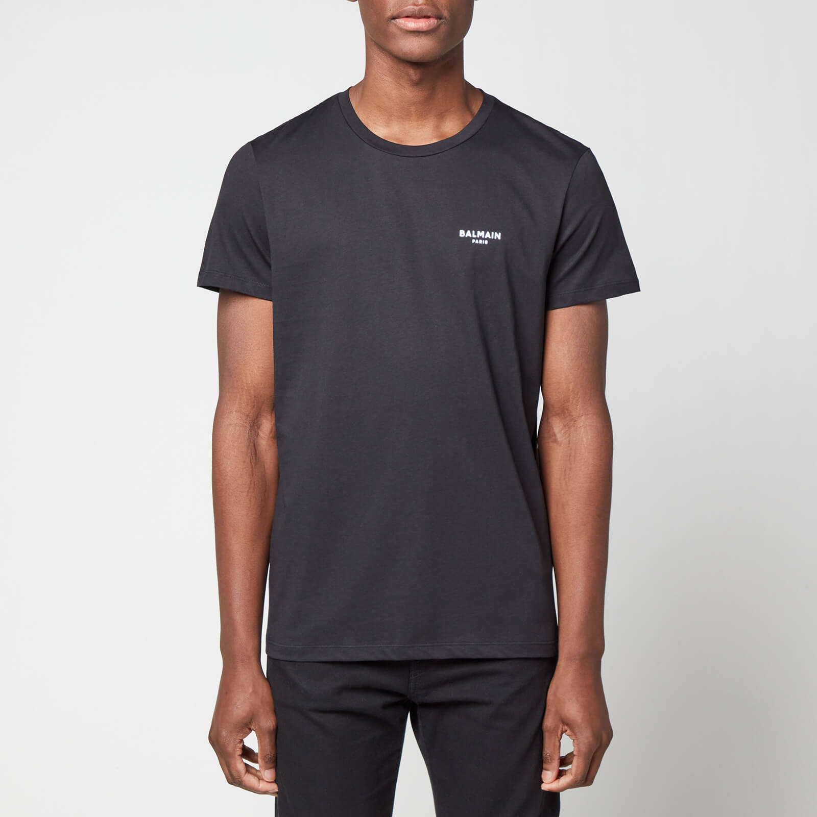 Balmain Men's Eco Design Flock T-Shirt - Black/White - S