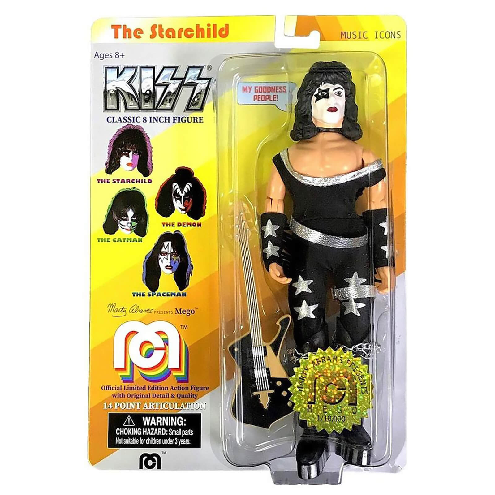 Figura de acción 8 pulgadas Kiss Paul Stanley Mego