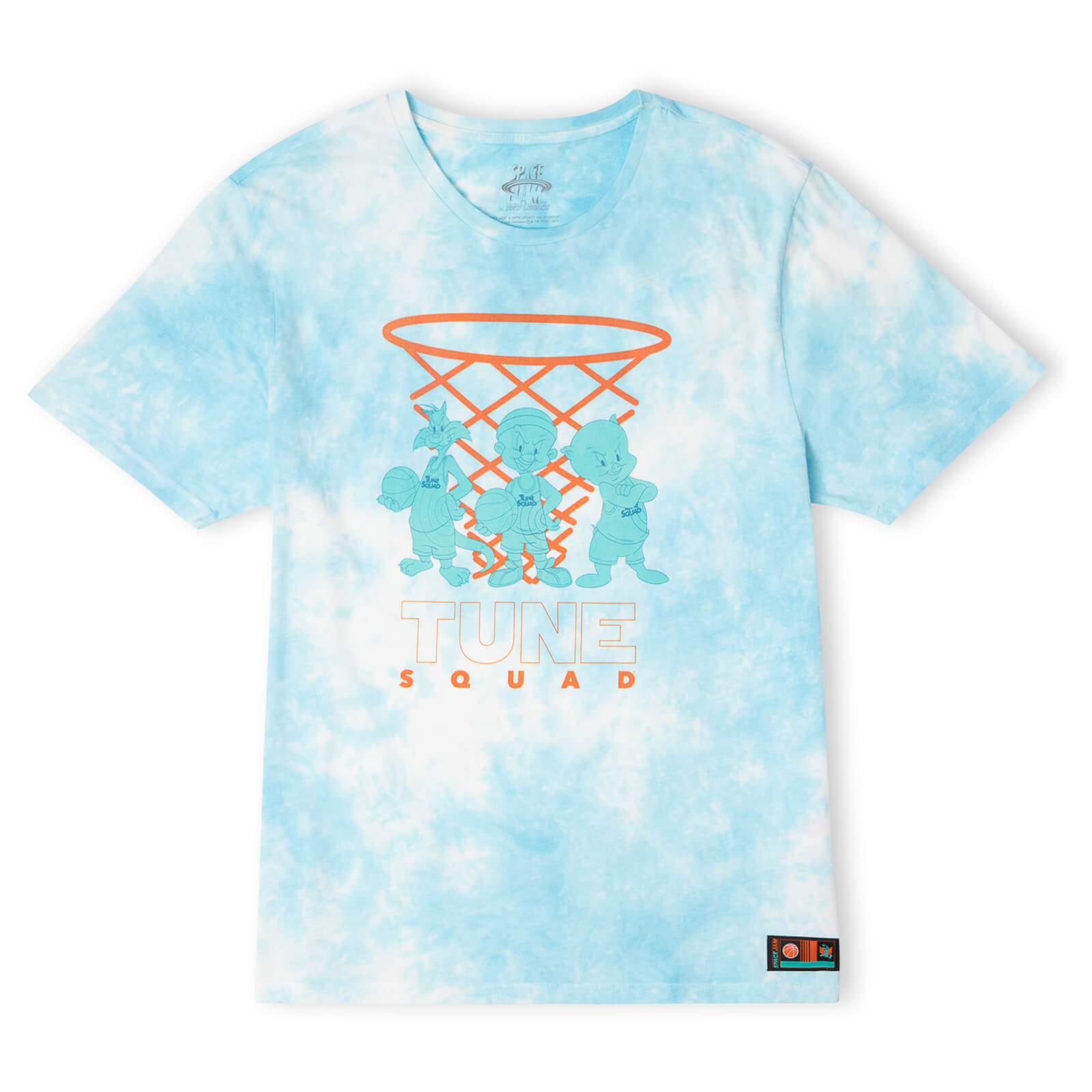 Image of Space Jam Tune Squad Characters Unisex T-Shirt - Turquoise Tie Dye - S - Turquoise Tie