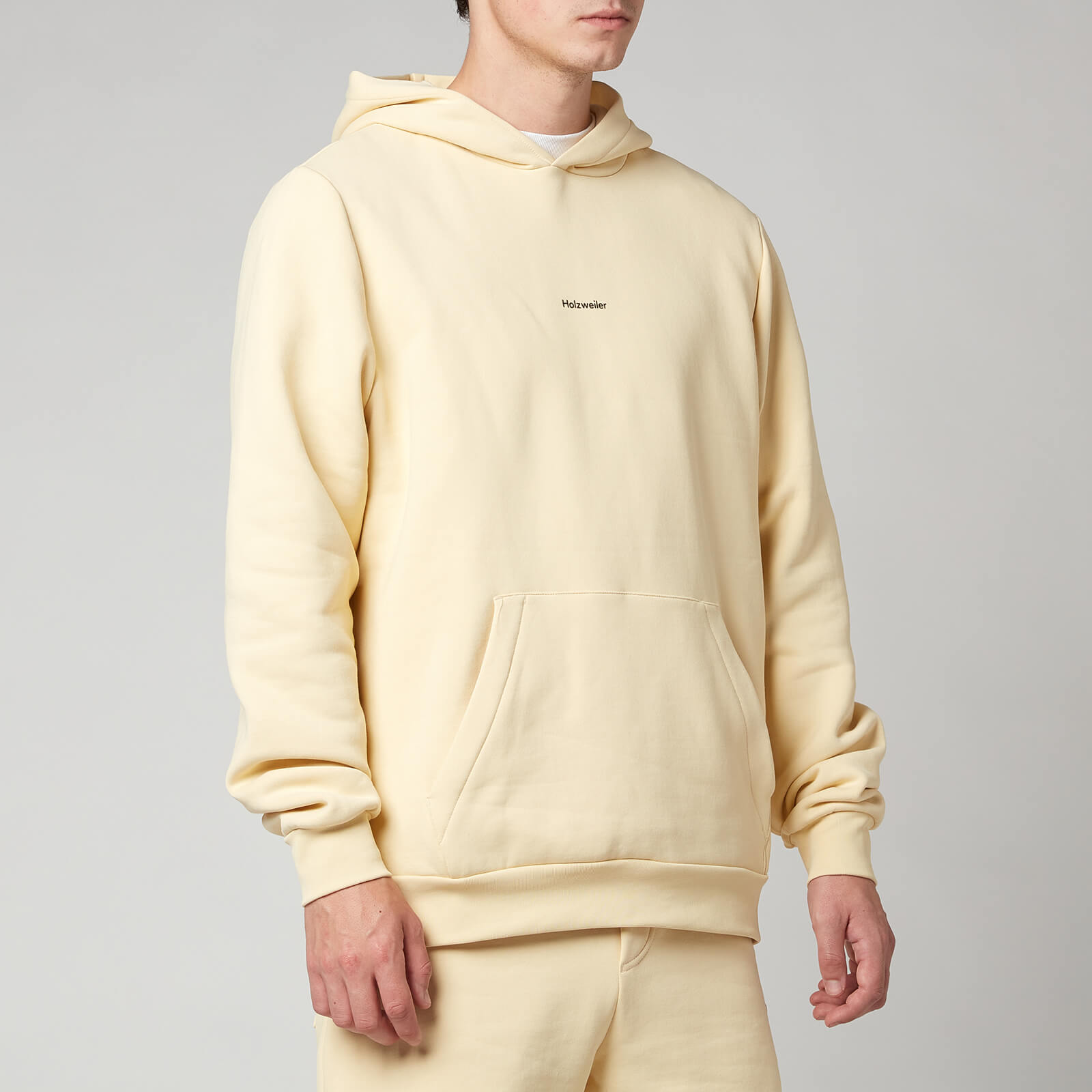 Holzweiler Men's Fleek Pullover Hoodie - Light Yellow - S