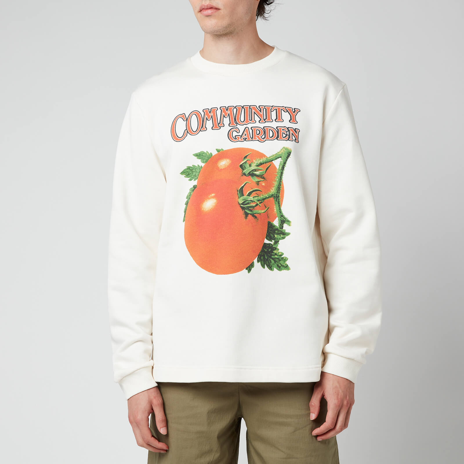 Holzweiler Men's Turnip Tomato Crewneck Sweatshirt - Ecru - M