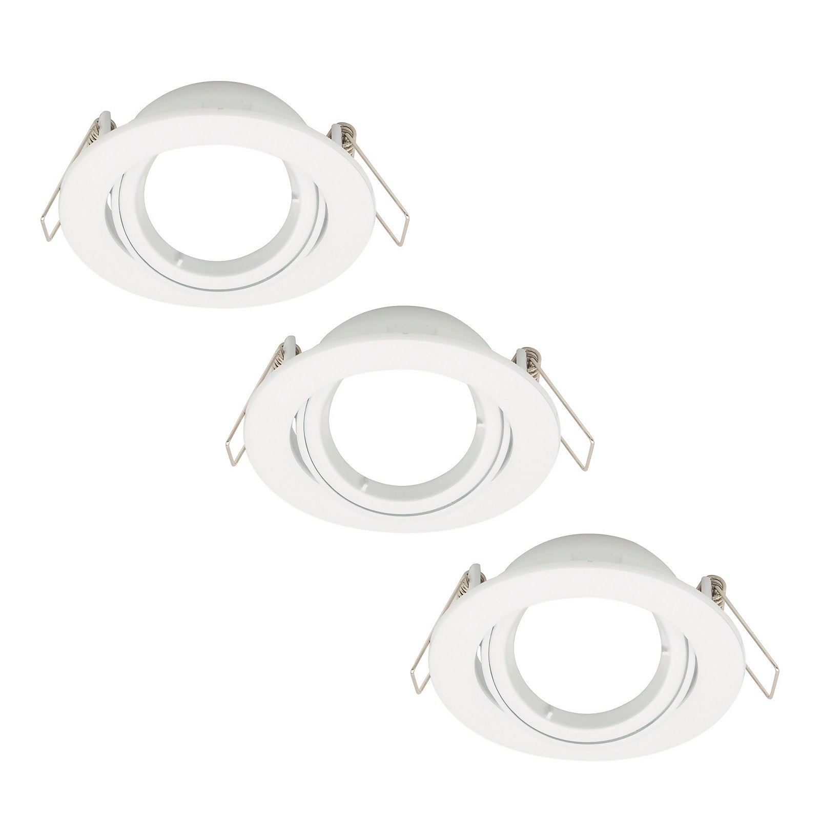 Photo of 3 Pack Adjustable Downlights - White Finish
