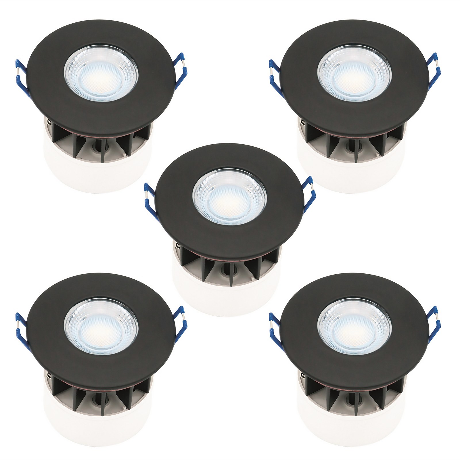 Photo of Fixed Fire Rated Ip65 Led 5 Pack - Black