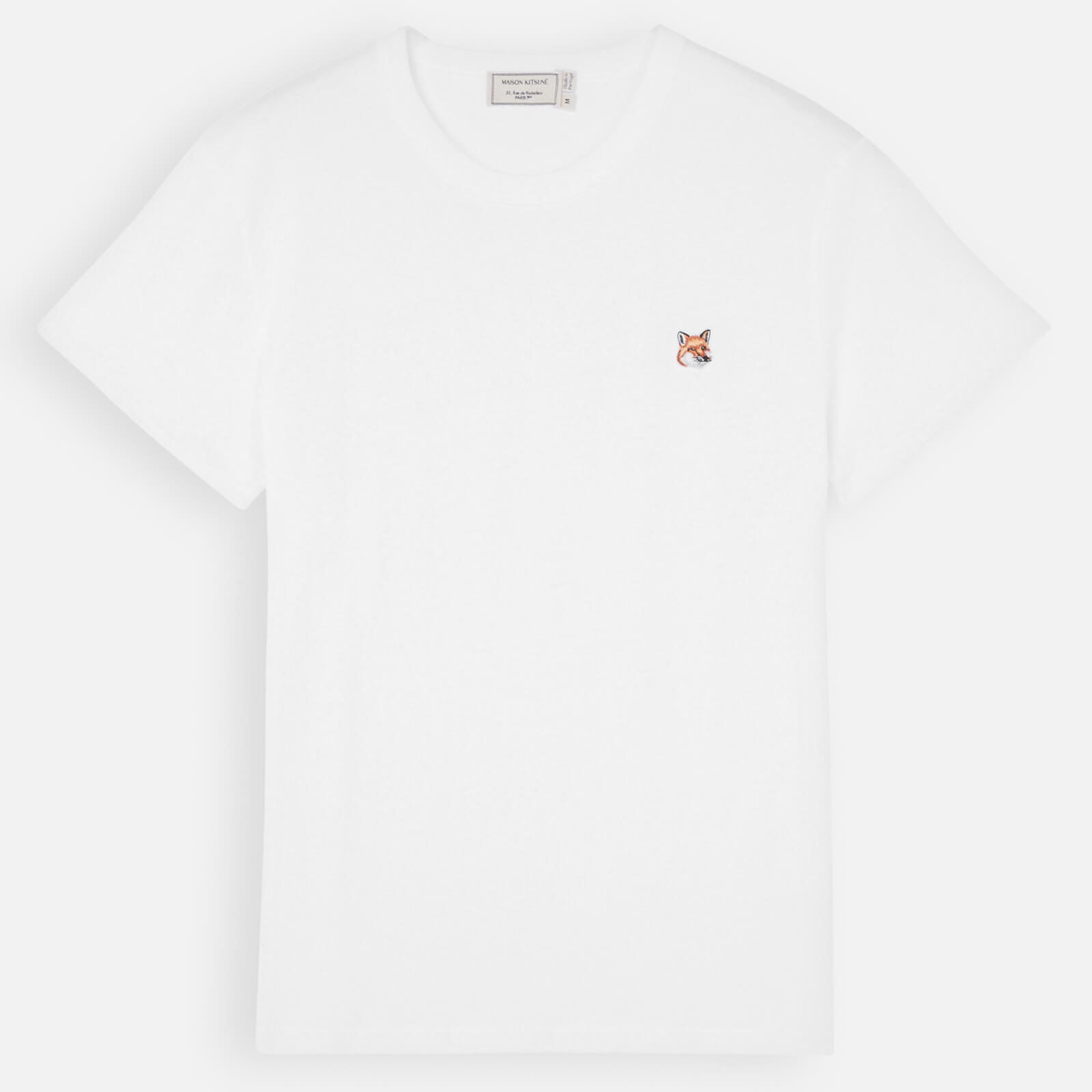 Maison Kitsuné Men's Fox Head Patch T-Shirt - White - M